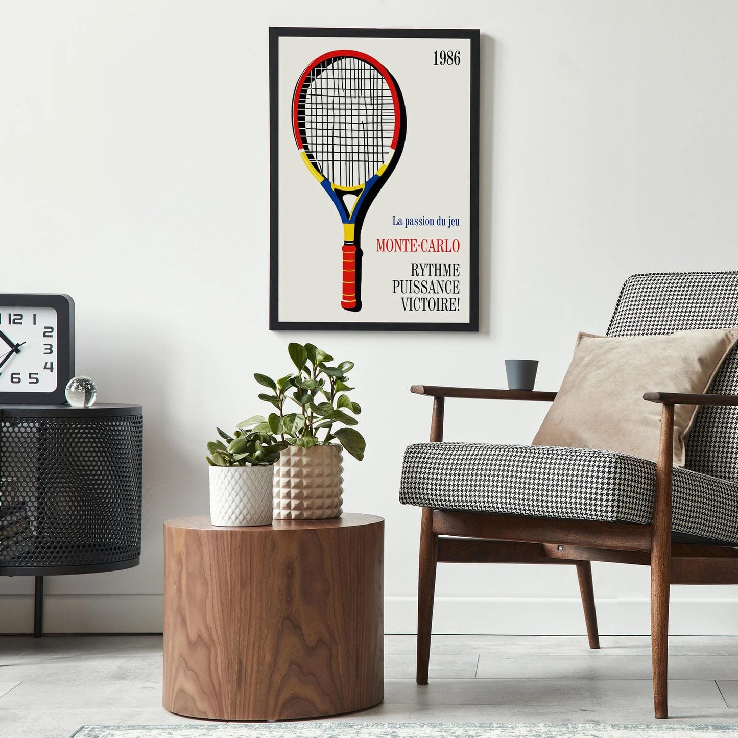 Monte Carlo 1986 Tennis Poster