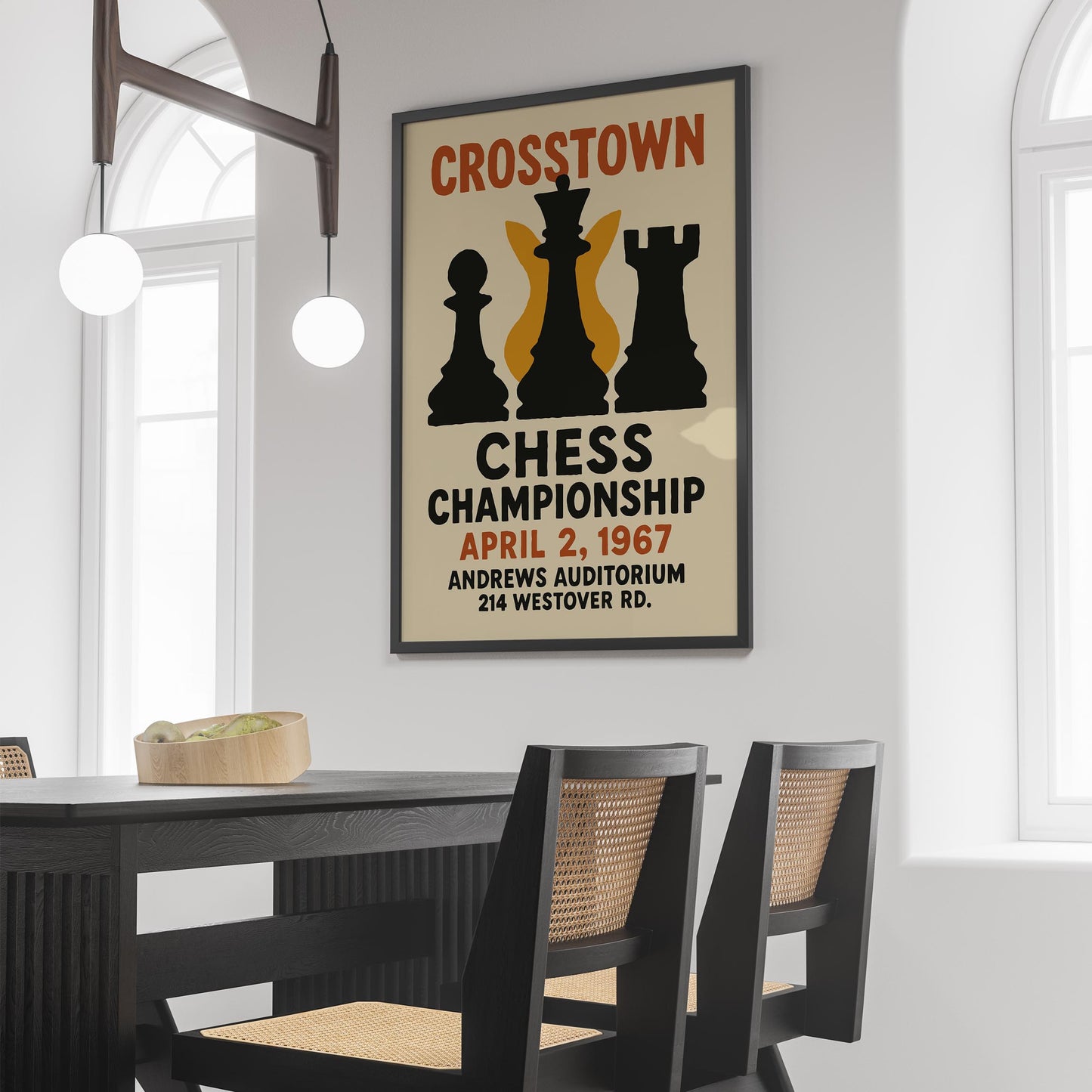 Crosstown Chess Poster Print