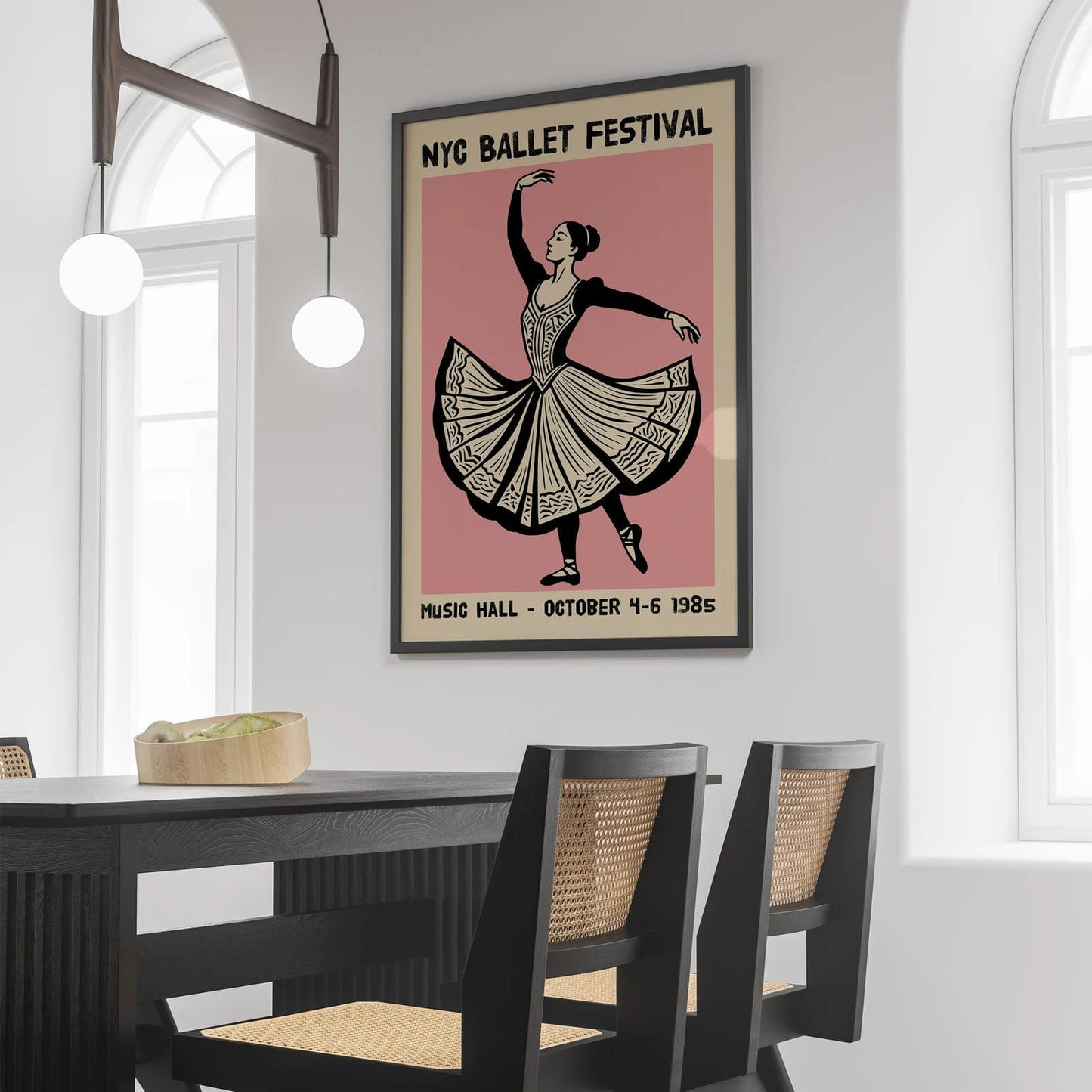 NYC Ballet Festival 1985 Poster Print