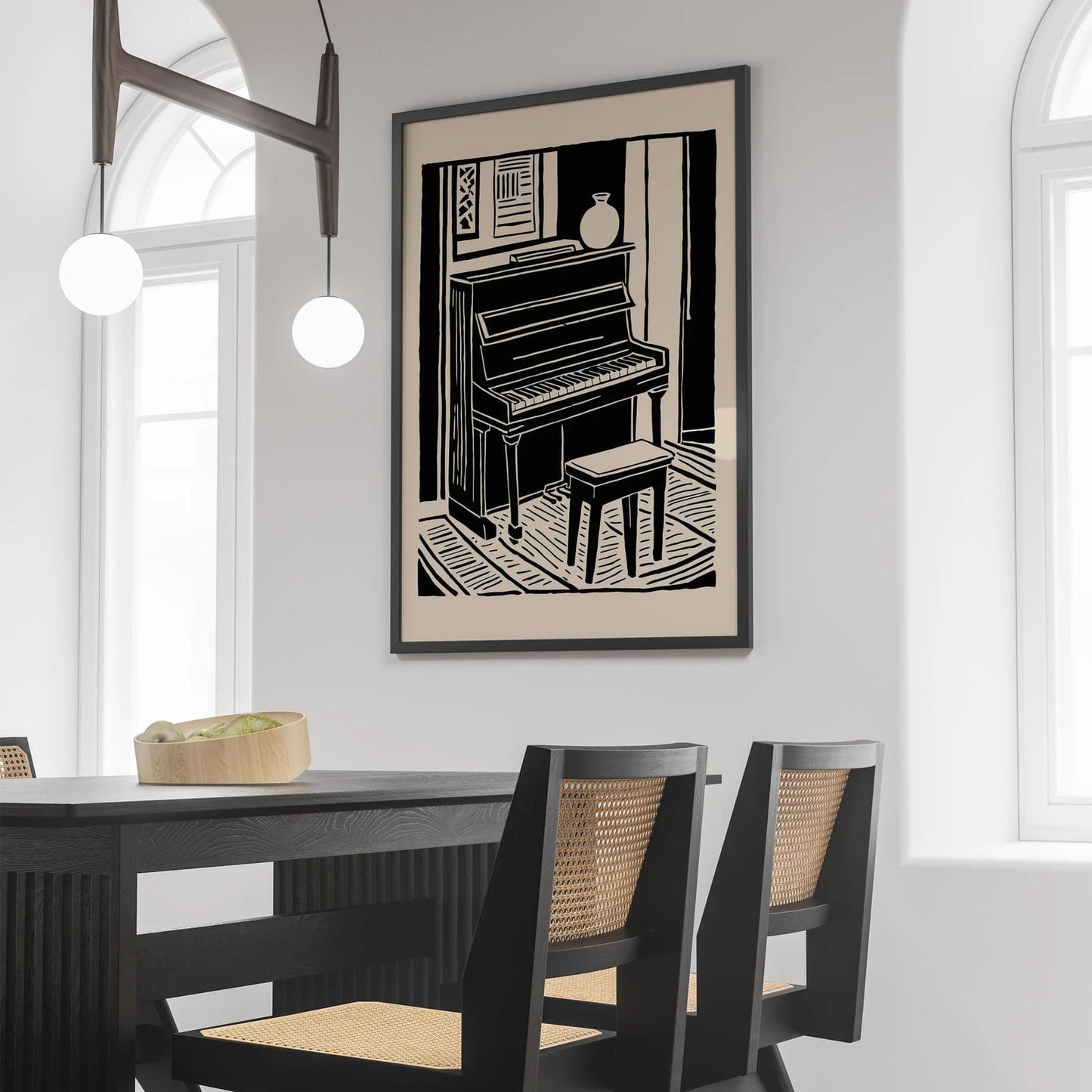 Vintage Piano Elegant Poster