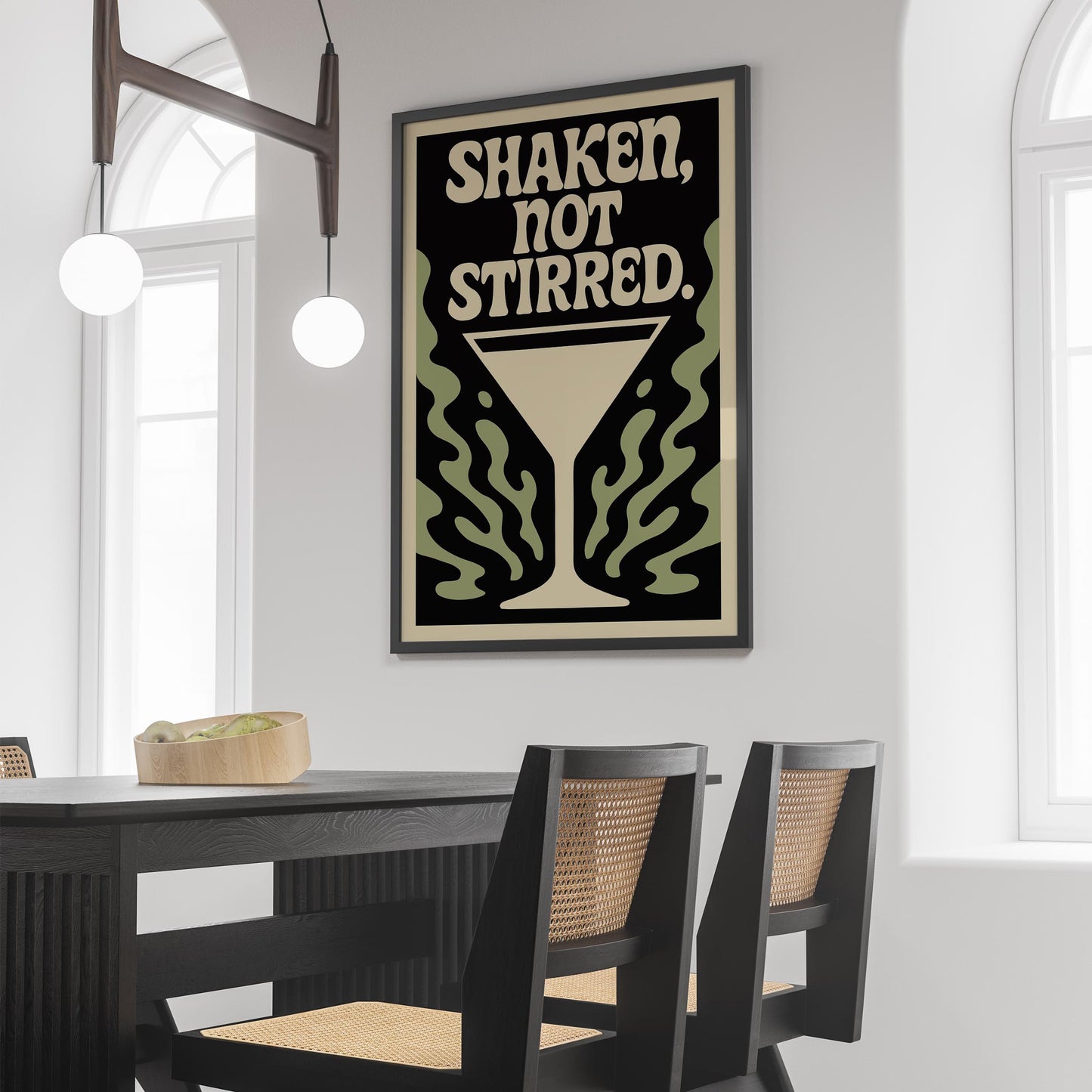 Shaken Not Stirred Martini Poster