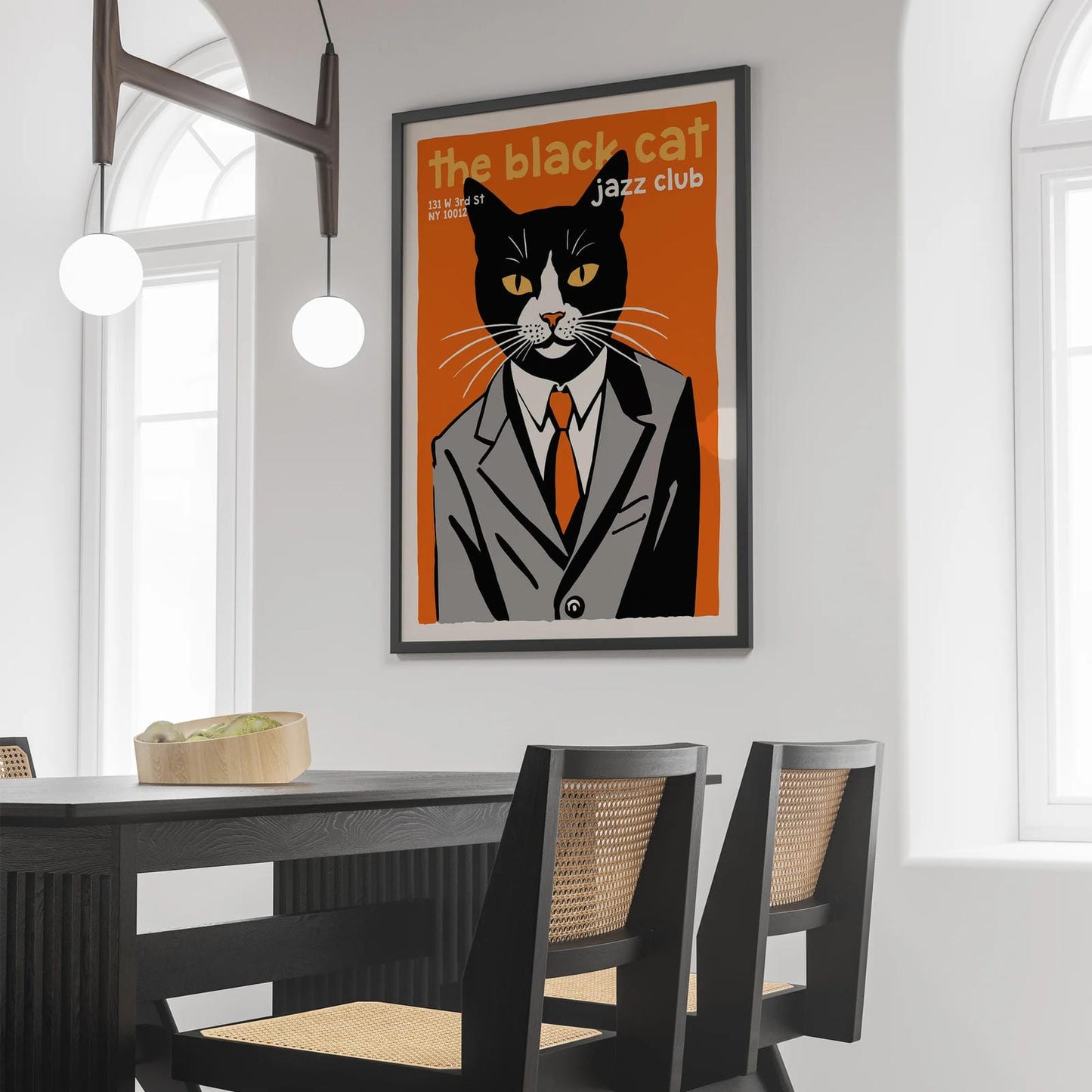 The Black Cat Jazz Club Poster