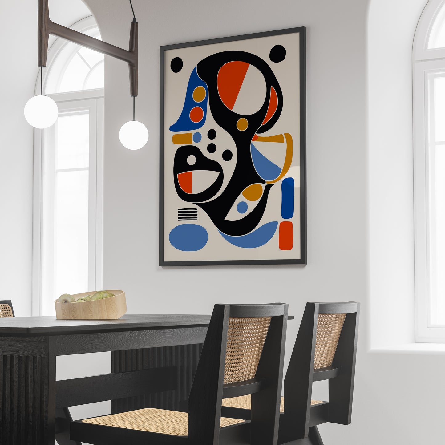 Mid Century Modern Abstract Print 2025