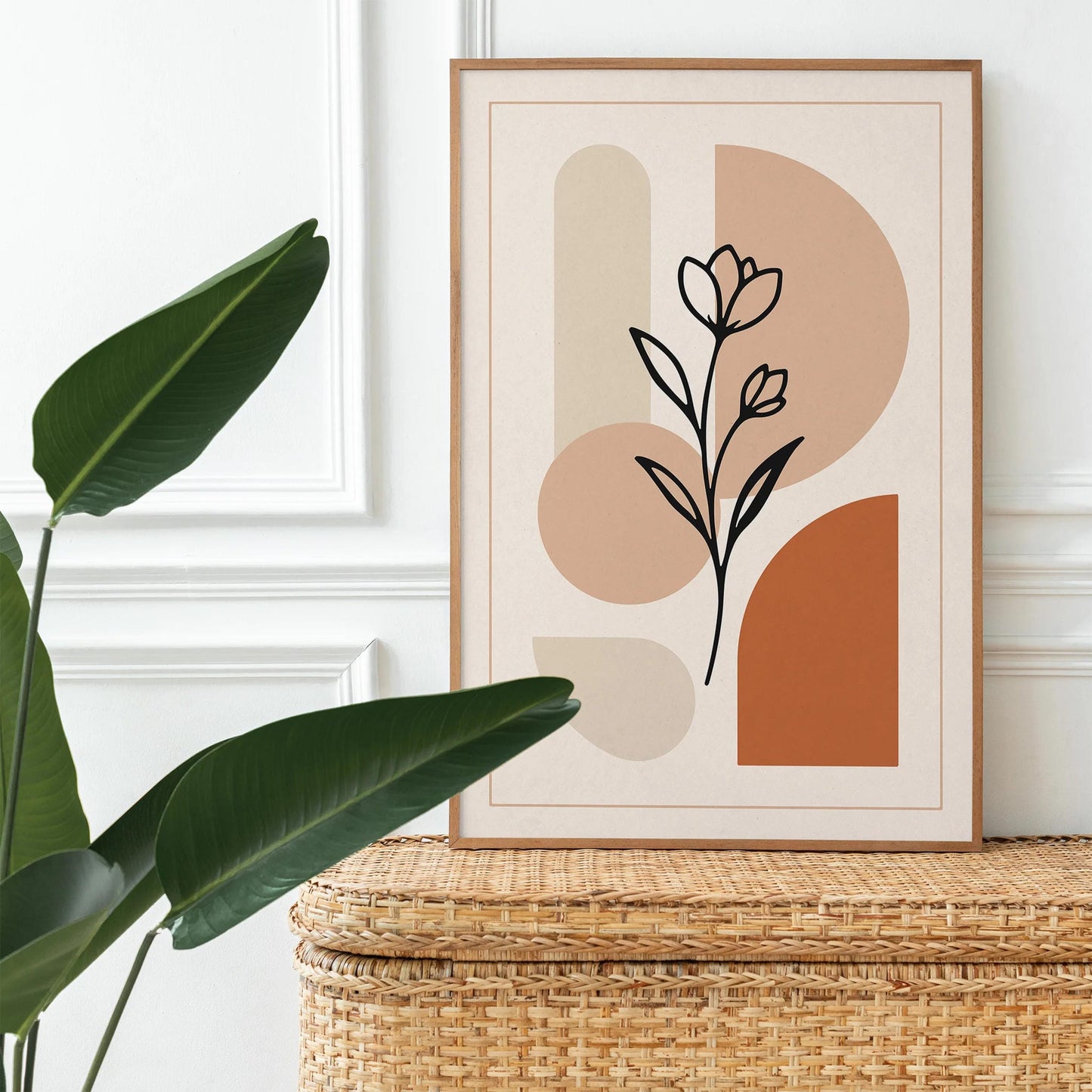 Modern Minimalist Flower Art Print 2025