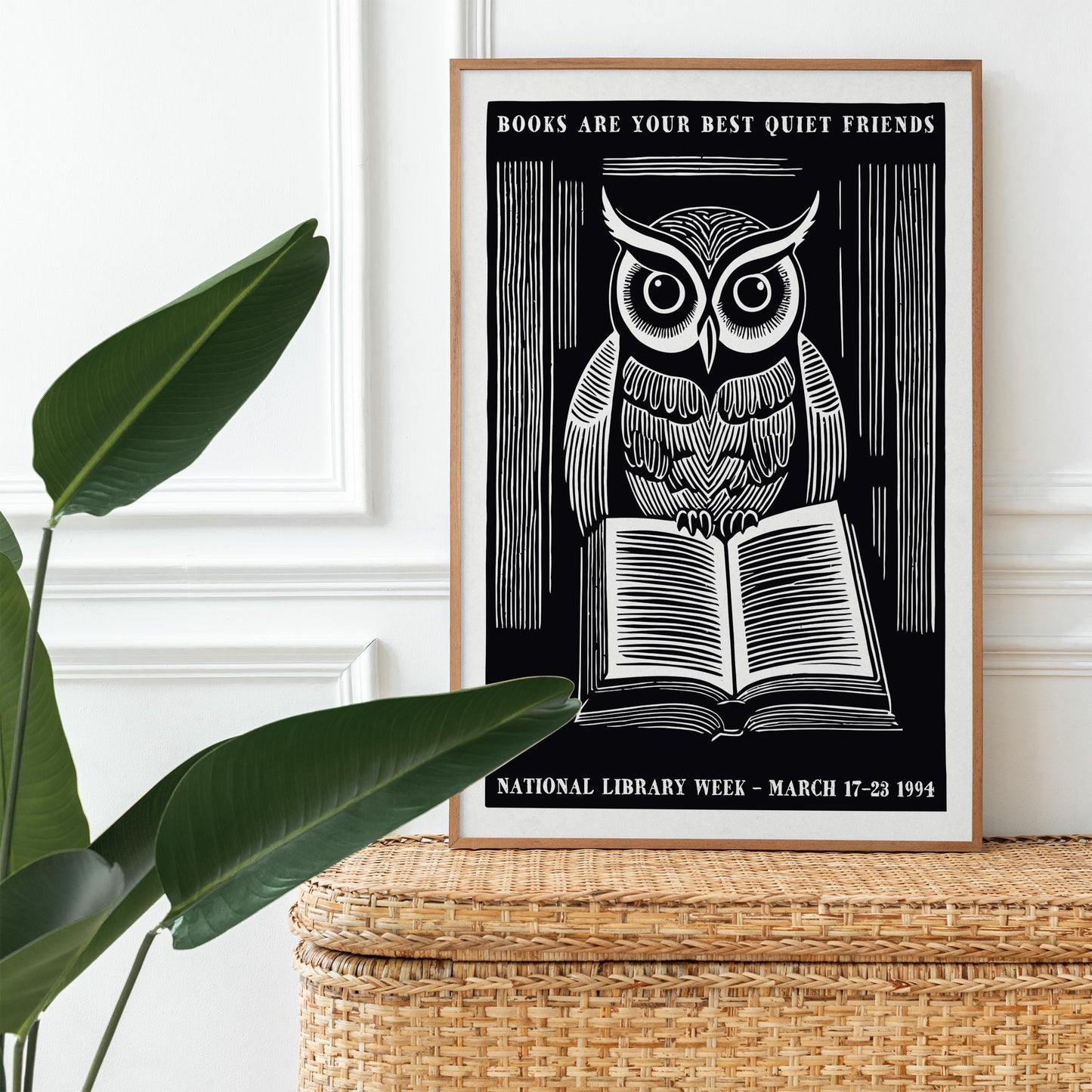 National Library Week Owl Poster