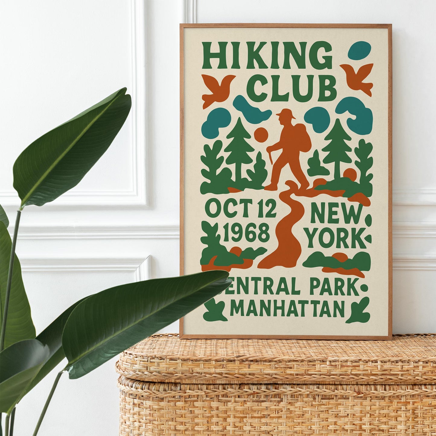 Hiking Club 1968 NY Poster