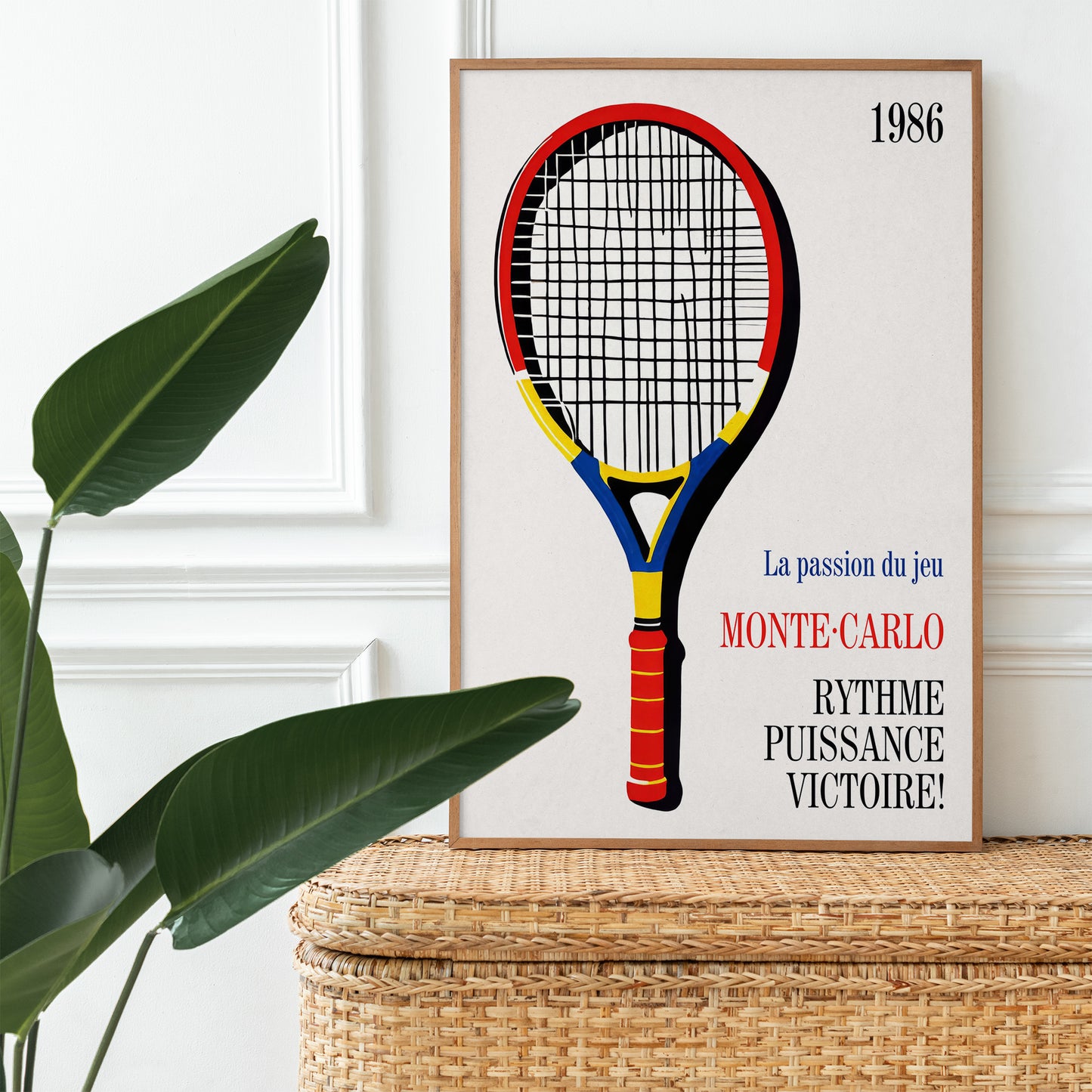 Monte Carlo 1986 Tennis Poster