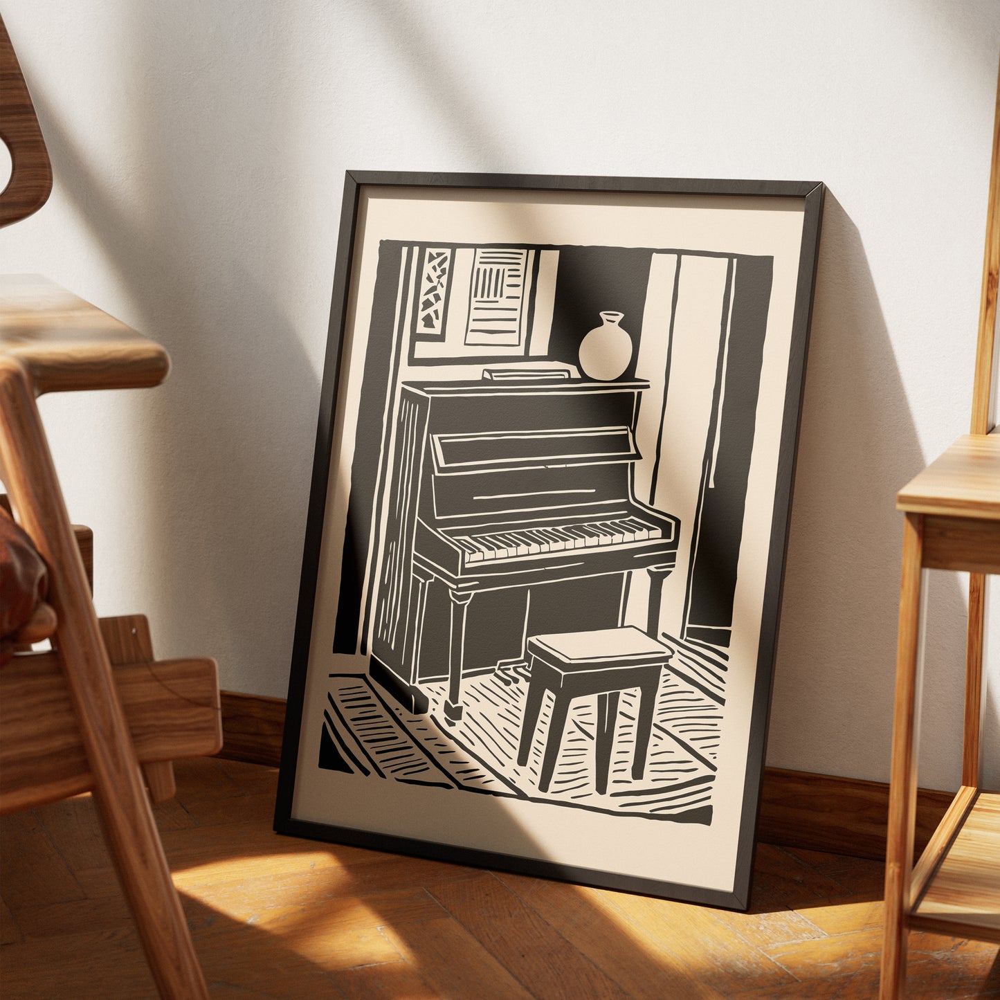 Vintage Piano Elegant Poster