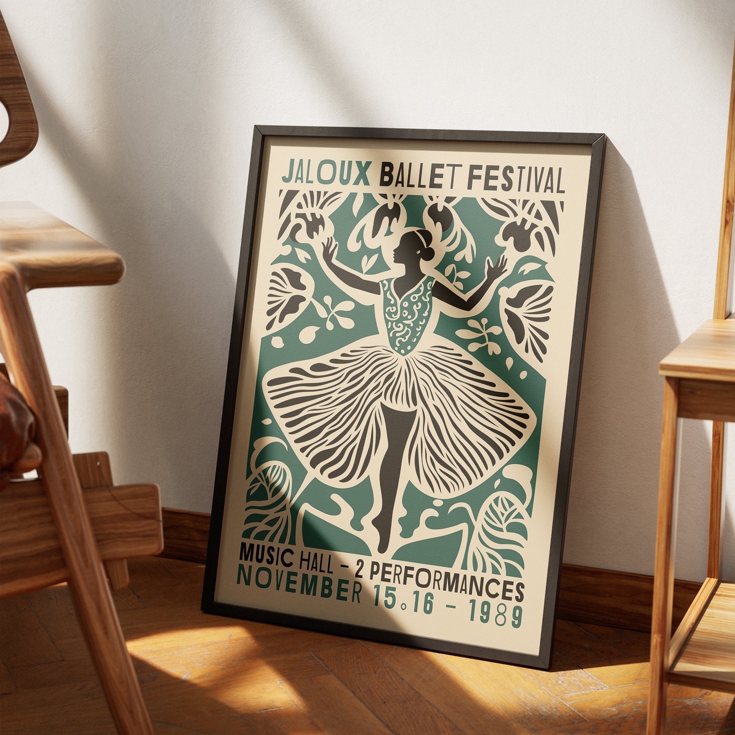 French Ballet Festival Wall Art Print