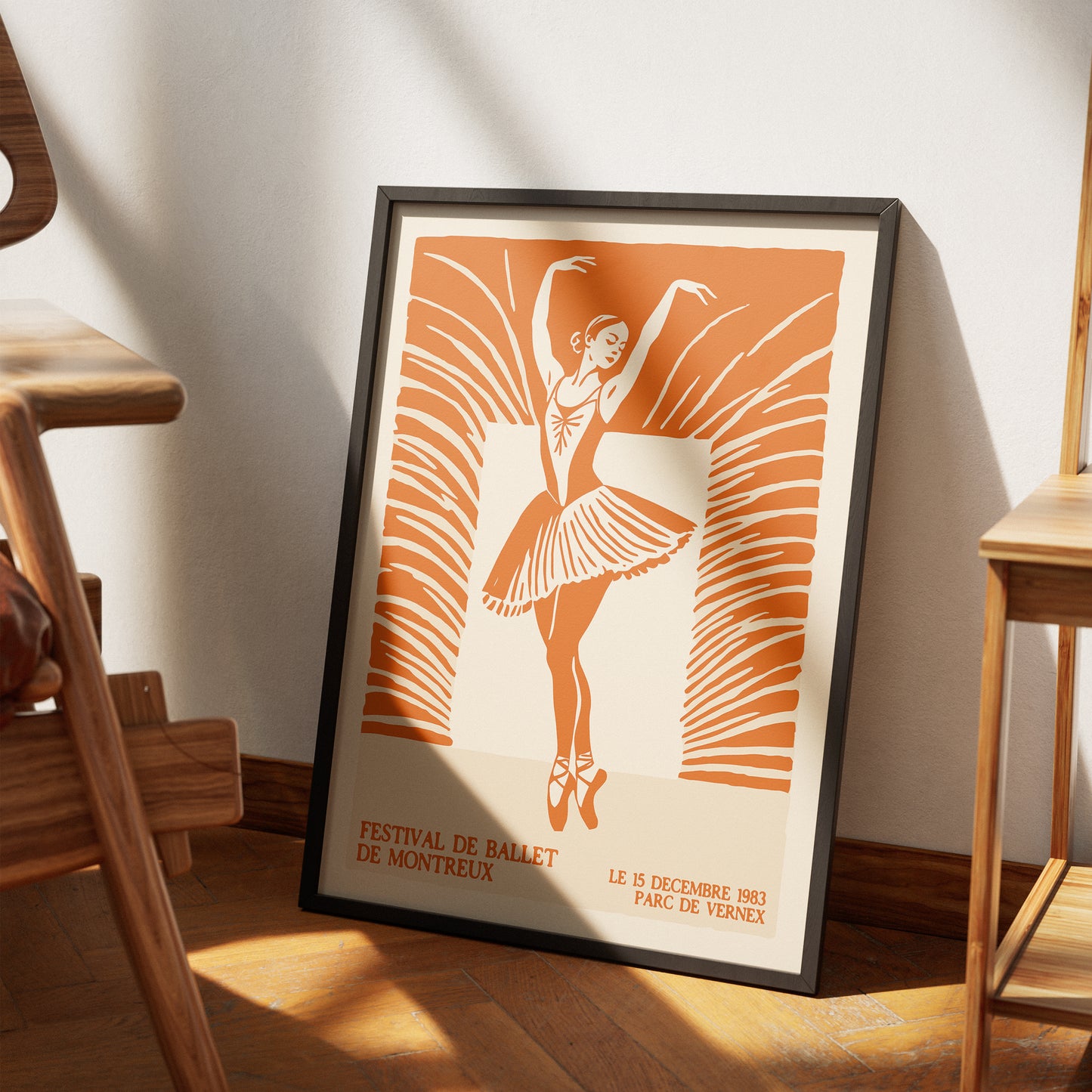 French Vintage Ballerina Poster