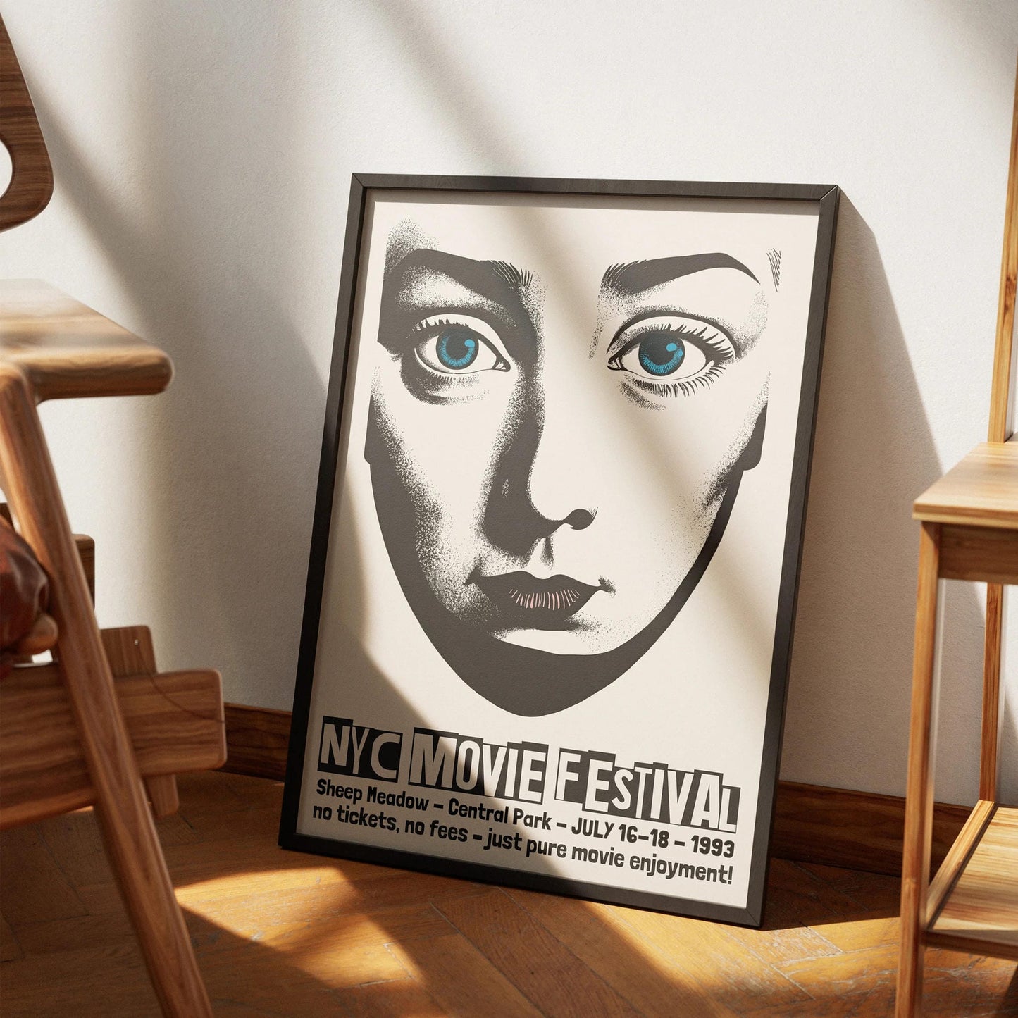 NYC Movie Festival 1993 Central Park Poster