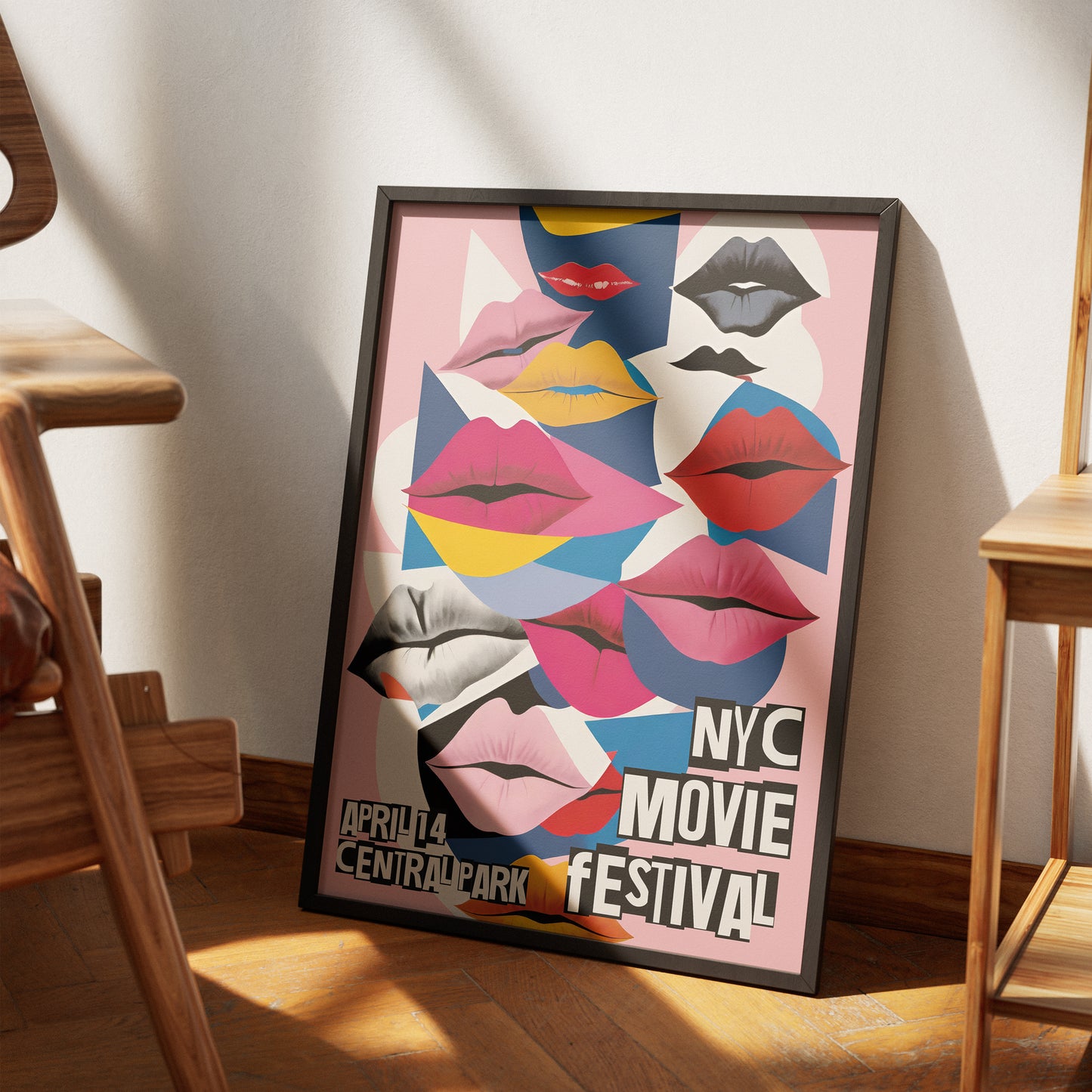 NYC Movie Festival Pop Art Poster