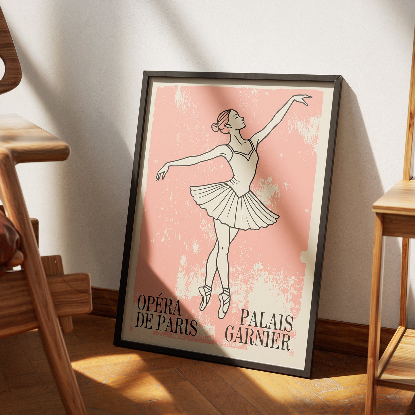 Opera De Paris Retro Ballet Art Print