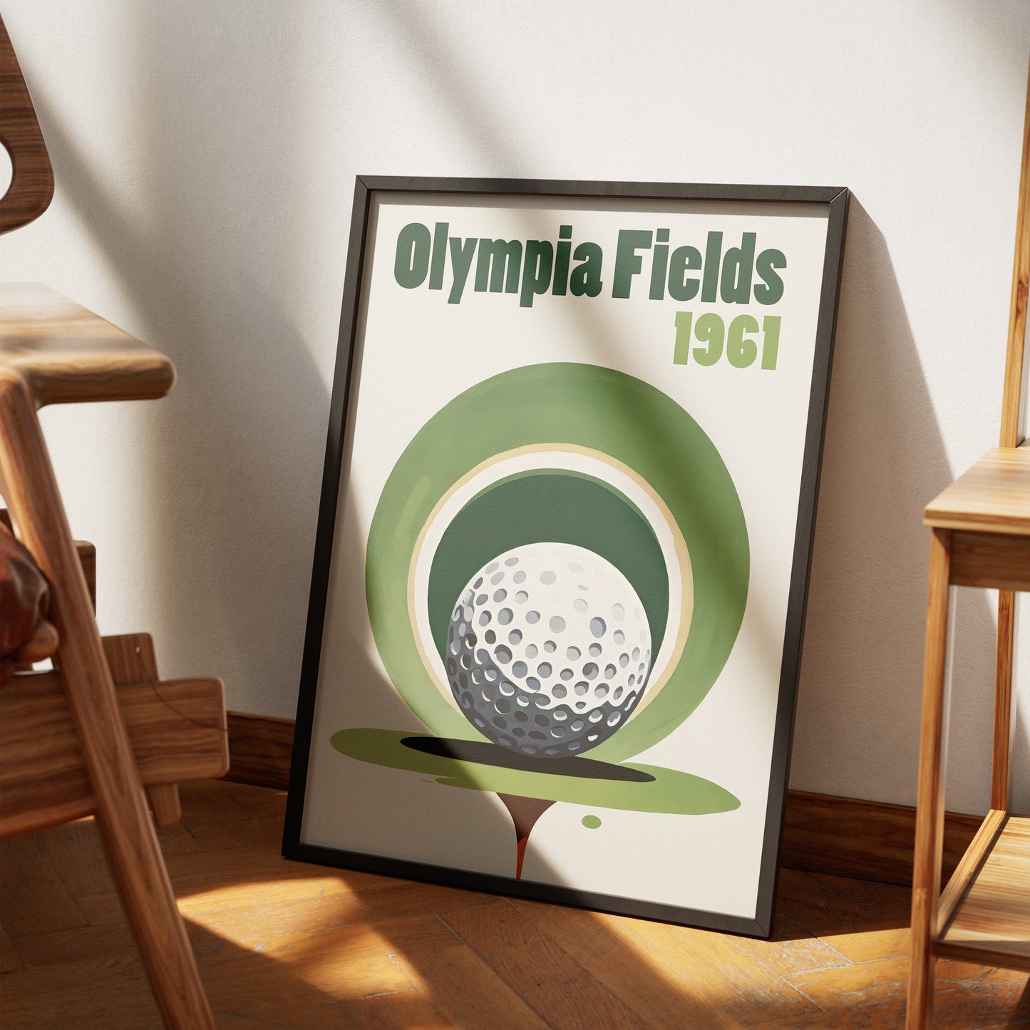 Olympia Fields 1961 Golfing Poster