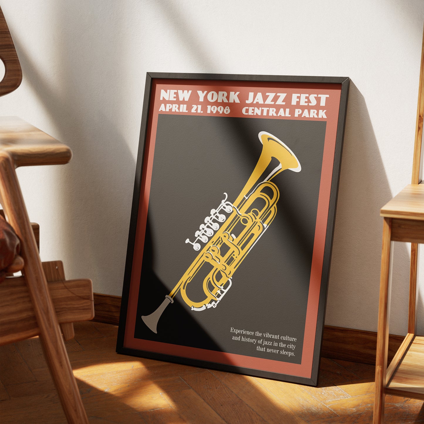 New York Jazz Fest 1998 Trumpet Poster