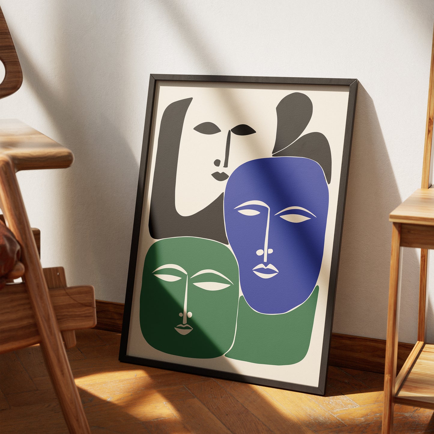 Modern Minimalist Faces Poster