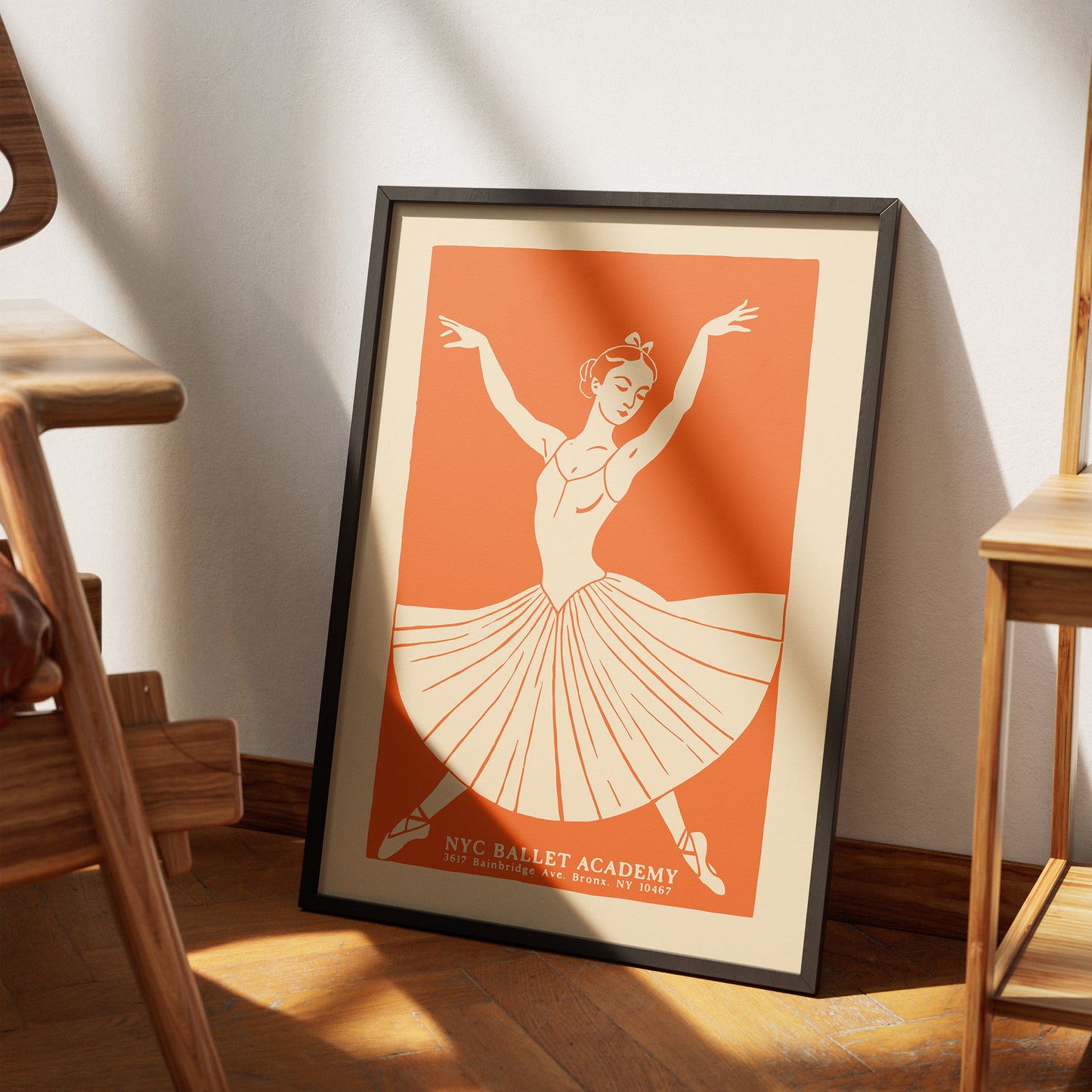 NYC Ballet Academy Vintage Poster