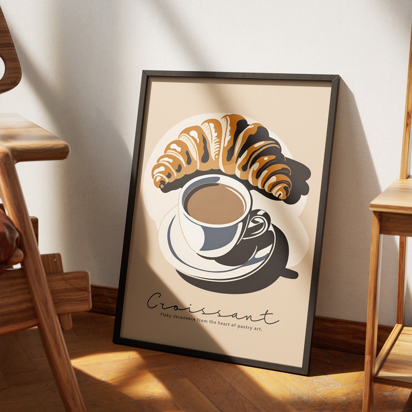Croissant - French Morning Poster