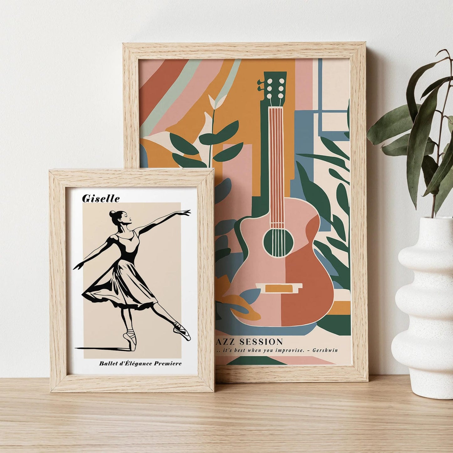 Elegant Giselle Ballet Poster
