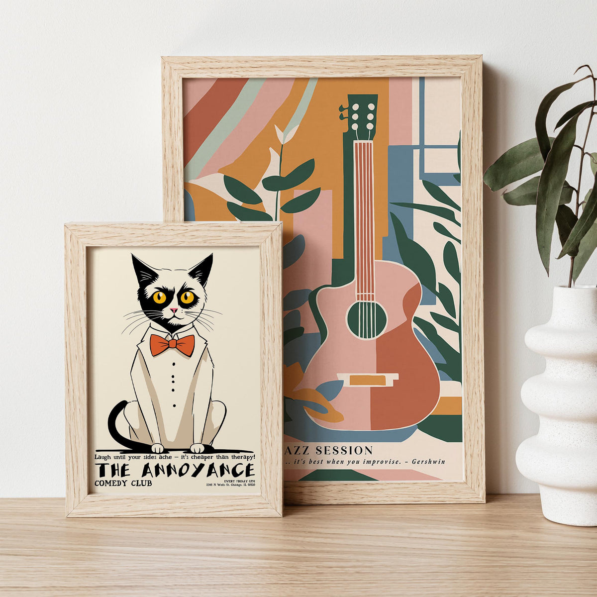Fancy Cat Comedy Poster