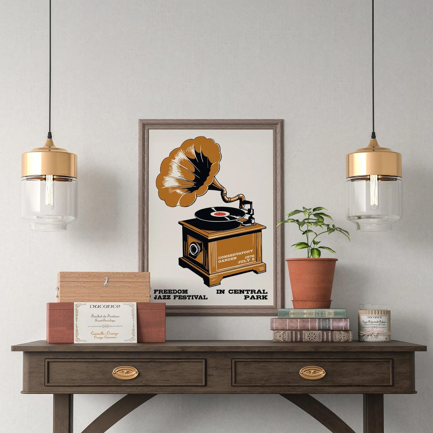 Freedom Jazz Festival Retro Poster Print