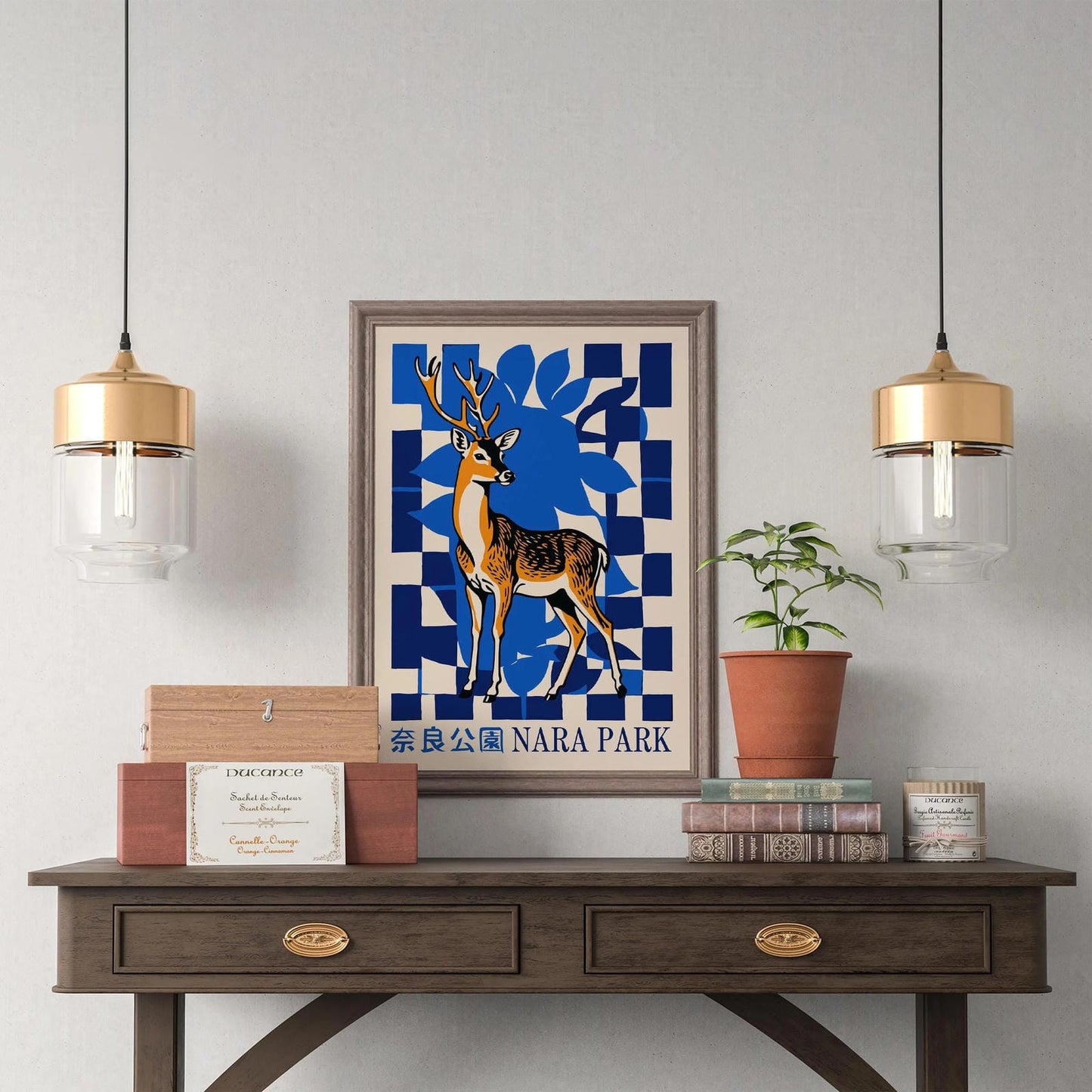 Nara Park Poster – Sacred Deer of Japan