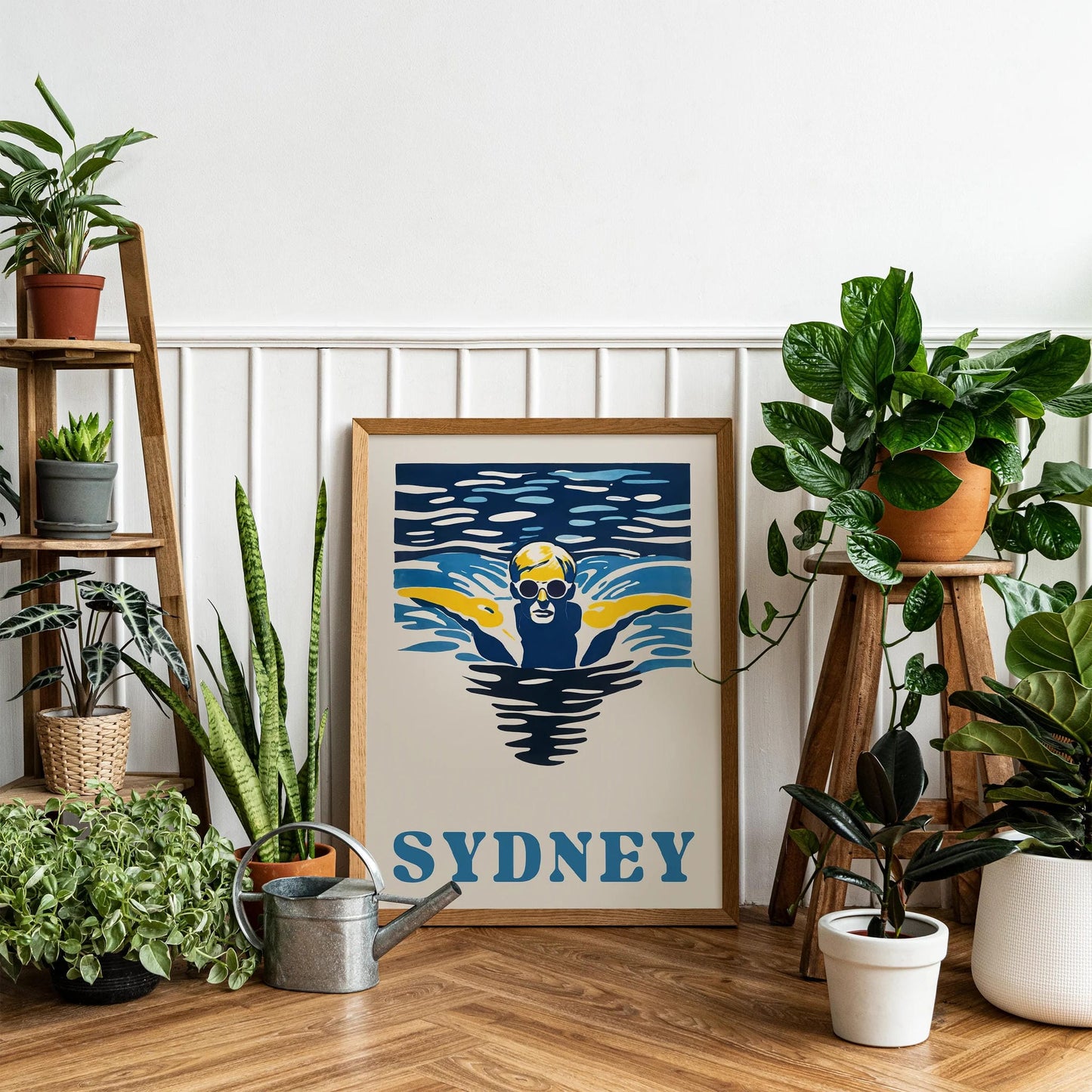 Vintage Sydney Swimmer Poster