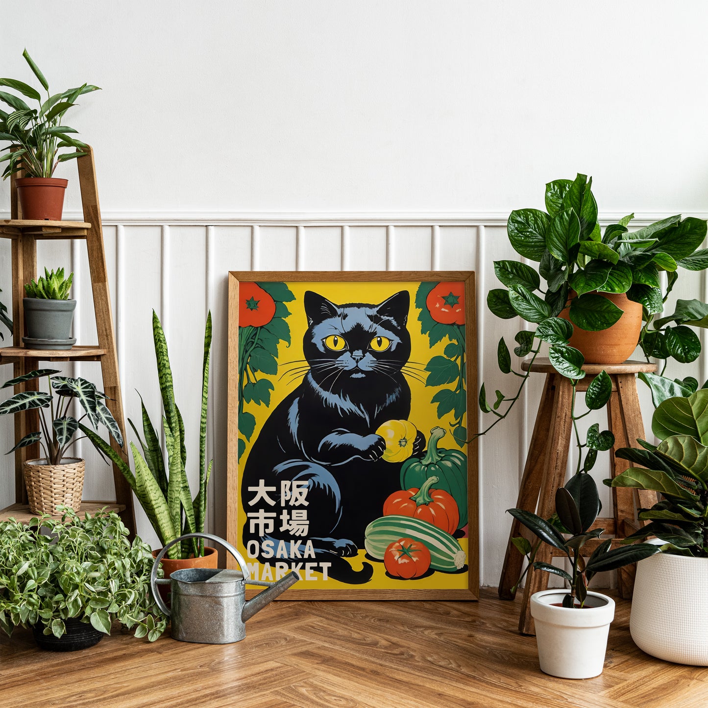 Osaka Market Cat Poster