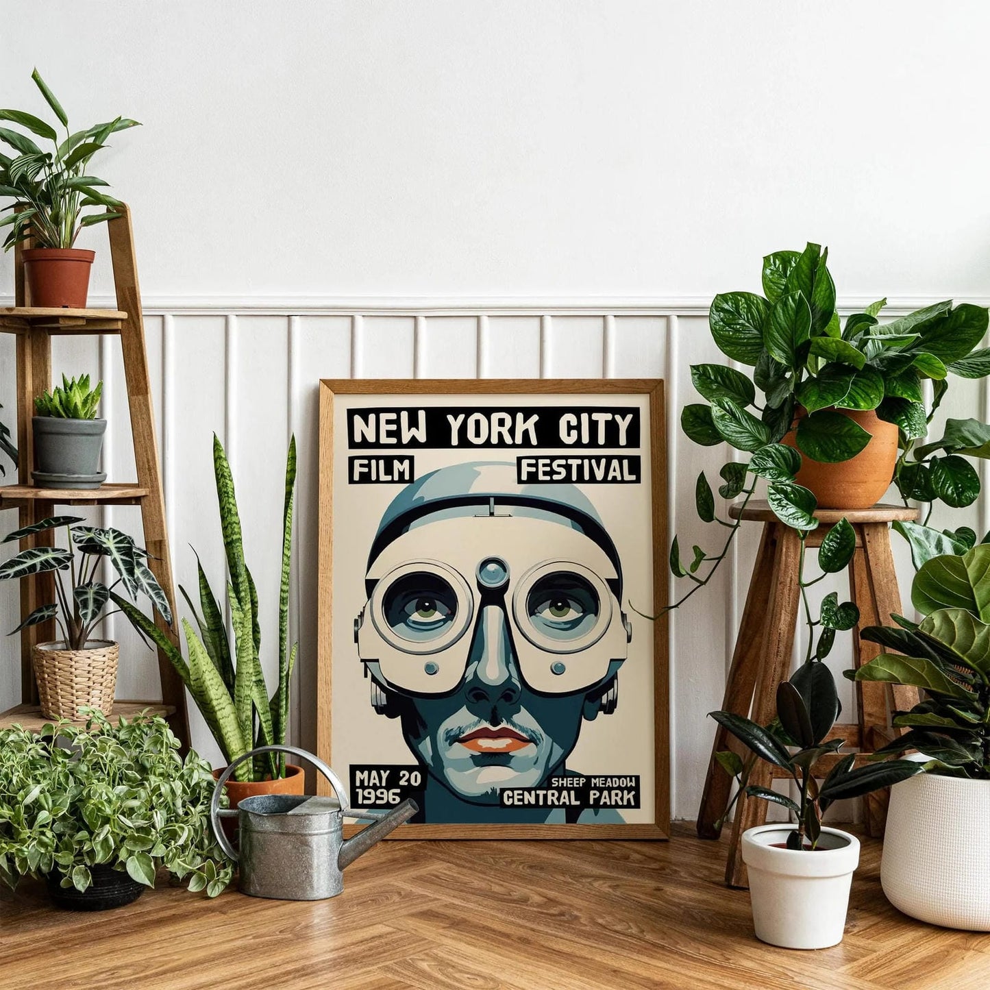 NYC Film Festival Robot Face Poster