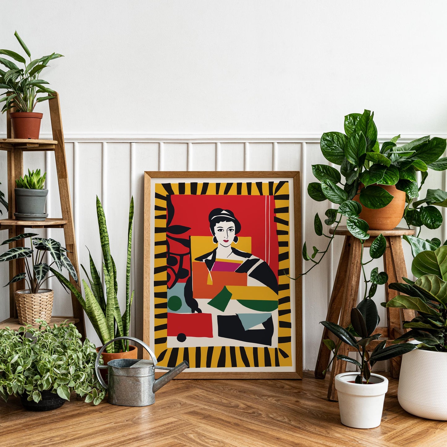 Colorful Geometric Figure Wall Art Print