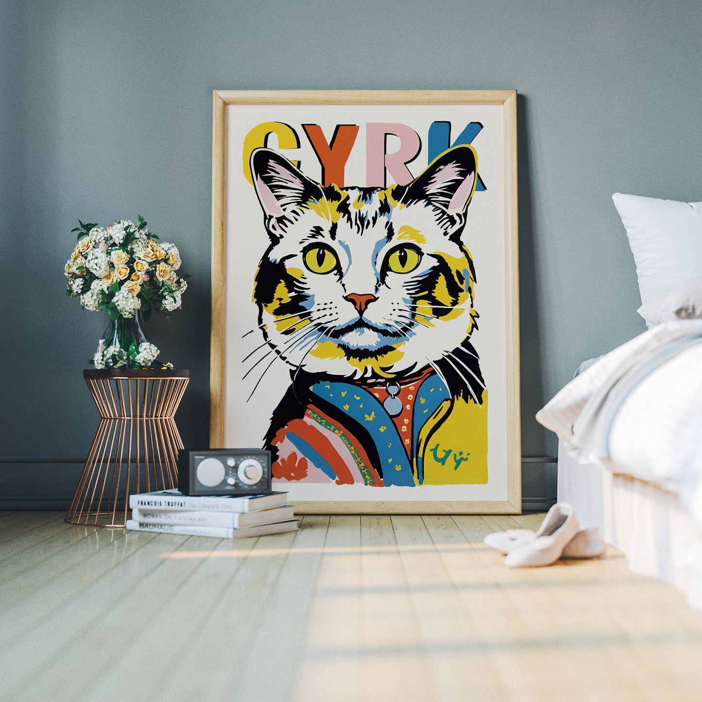 Polish Circus Vintage Cat Poster