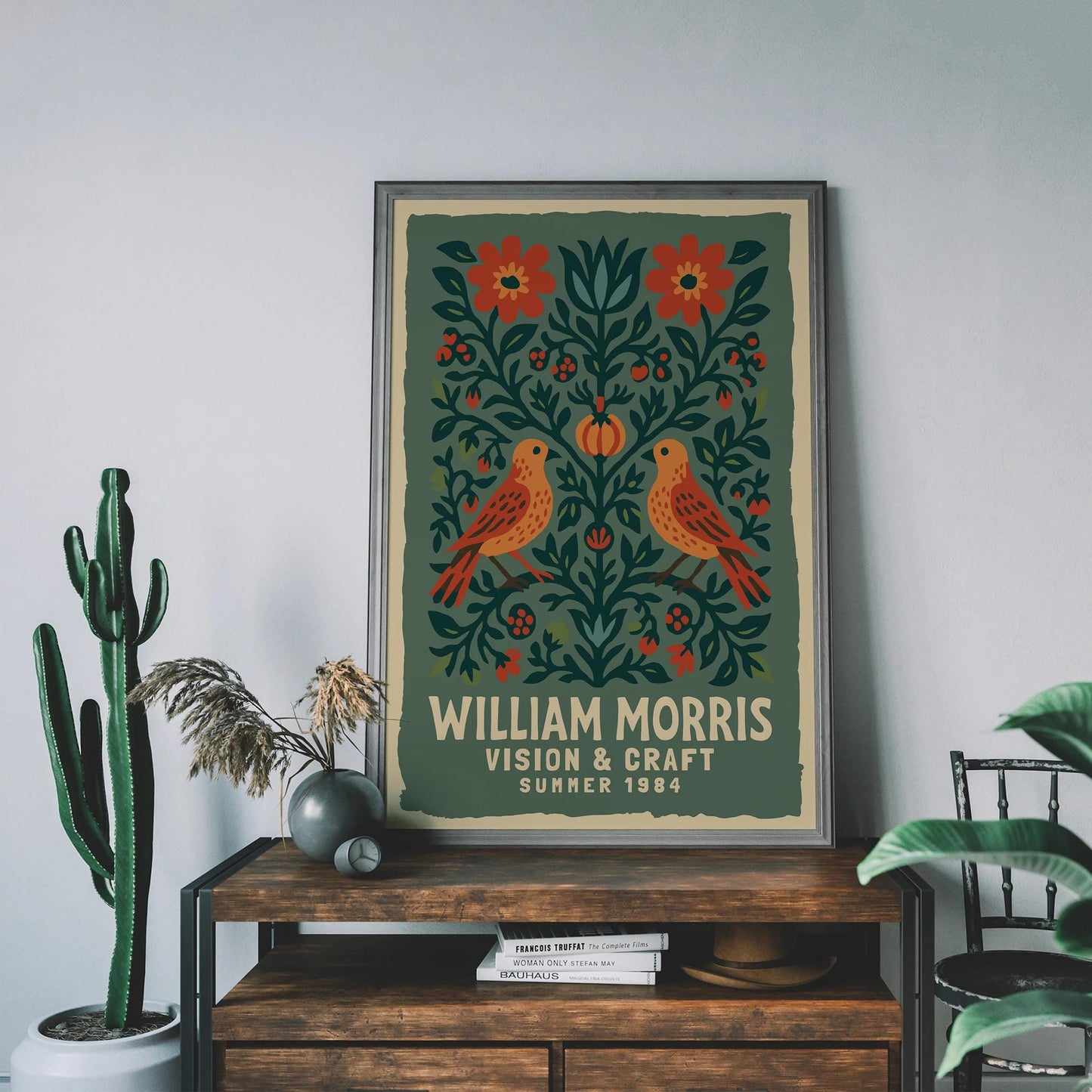 William Morris Botanical Birds Print