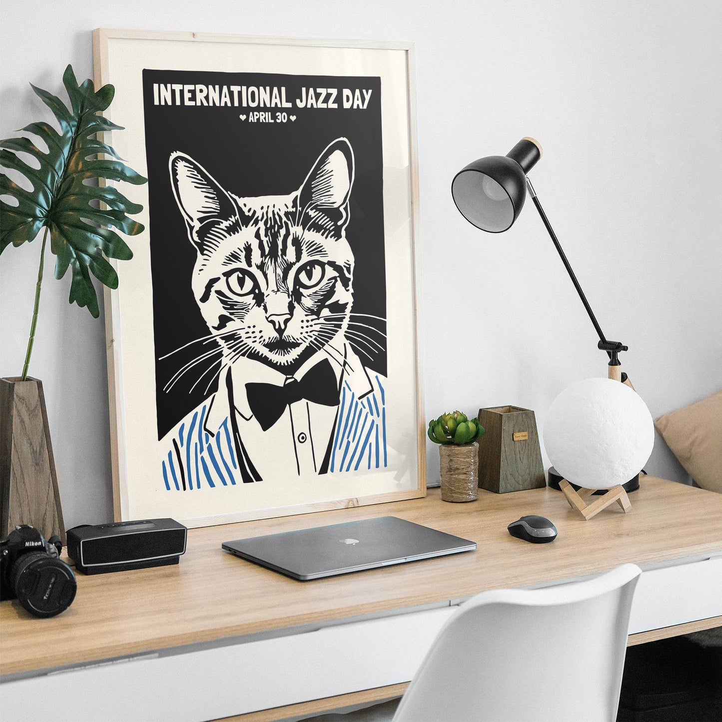 International Jazz Day Retro Poster Print