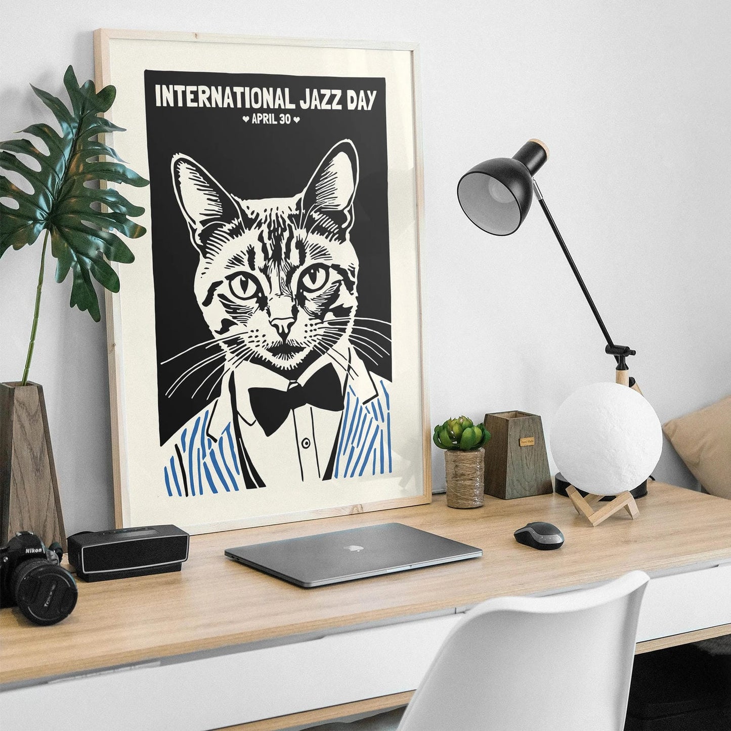 International Jazz Day Retro Poster Print
