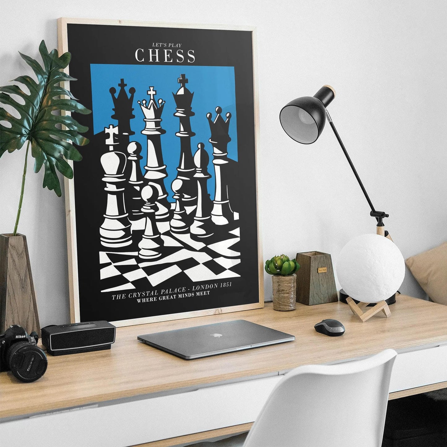 Retro Chess Poster