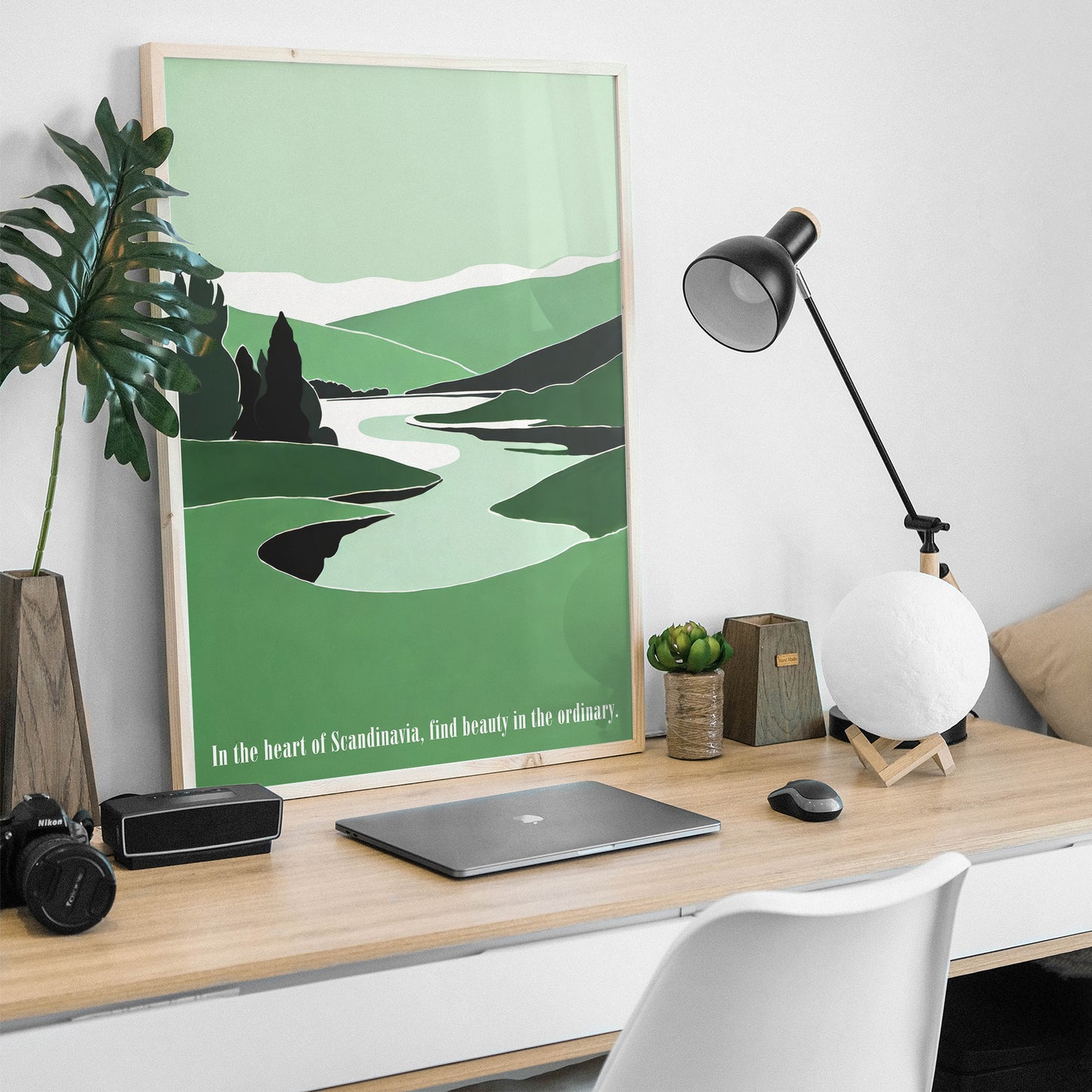 Scandinavian Landscape Wall Art Print