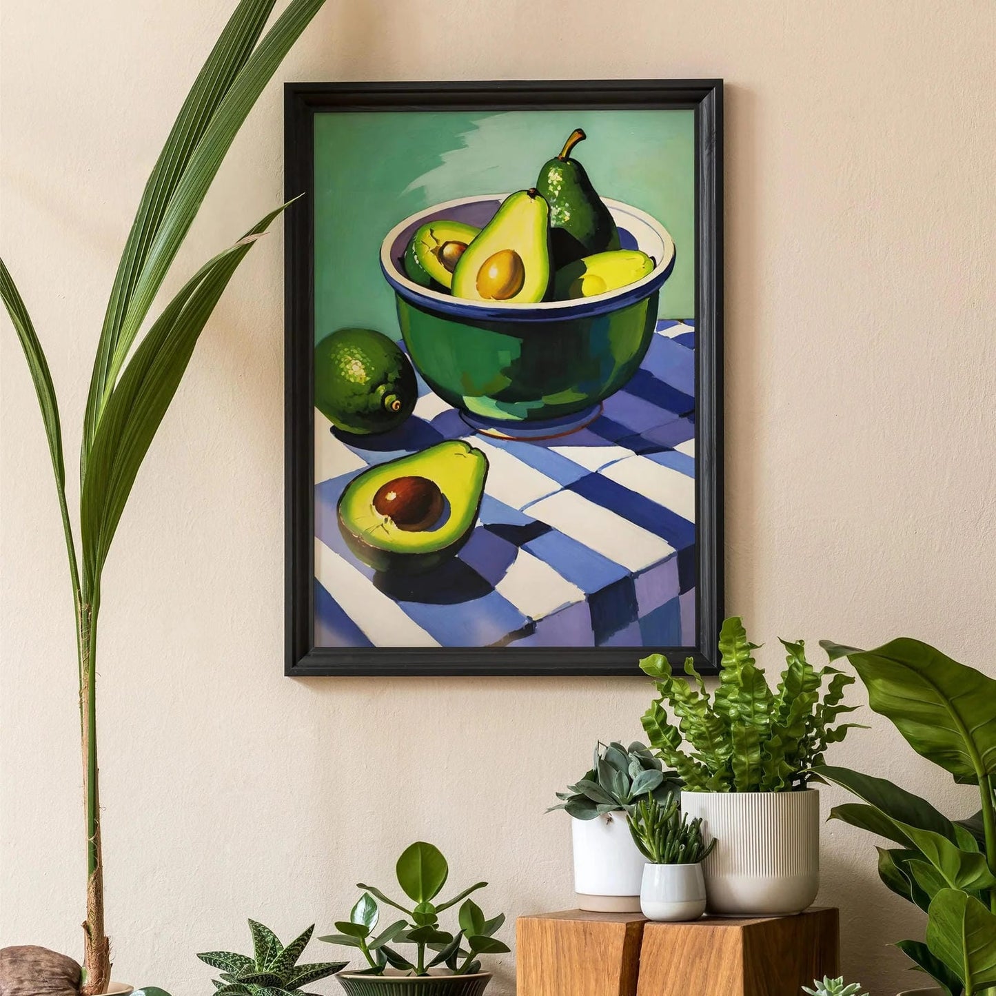 Healthy Green Avocado Still Life Decor