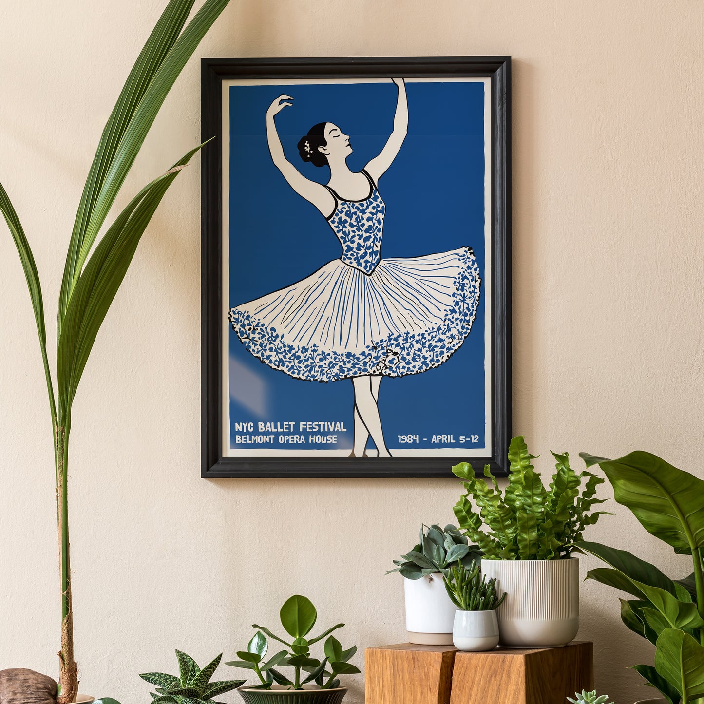 NYC Ballet Festival Retro Poster Print