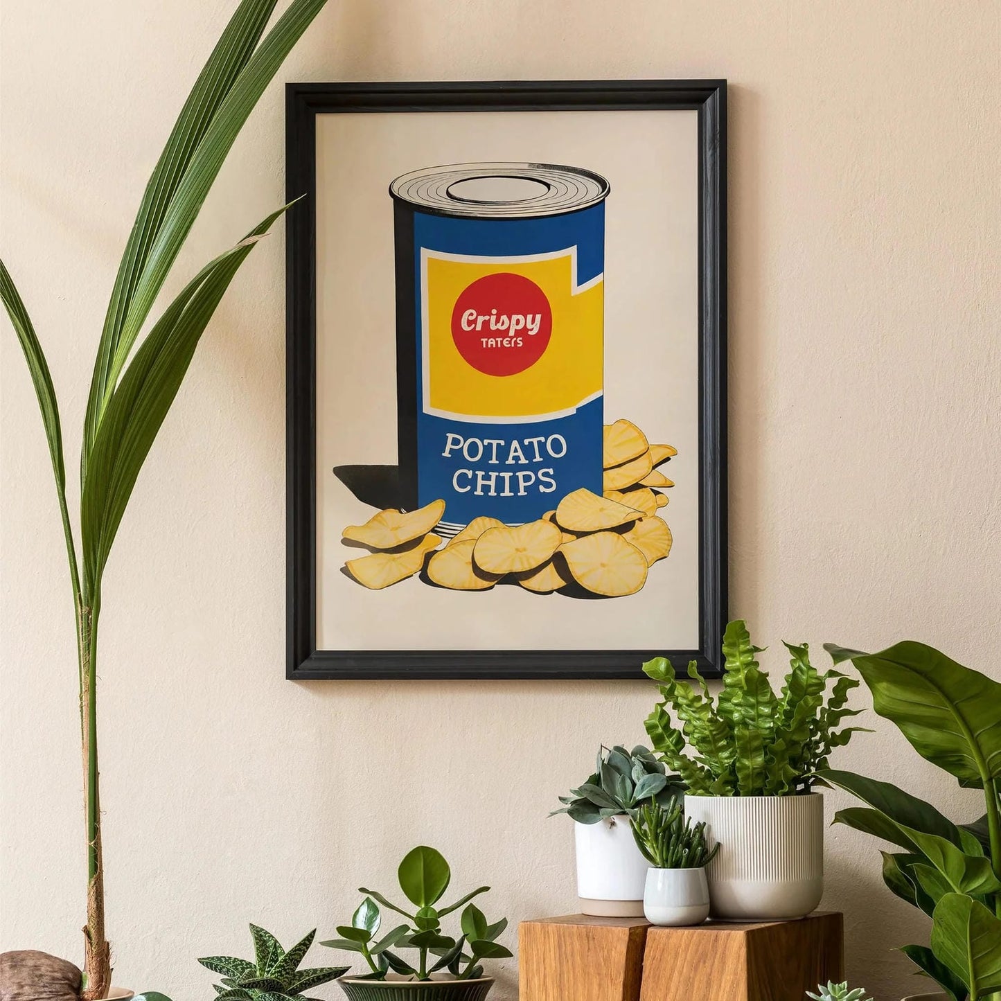 Crispy Taters Chips Can Art Print