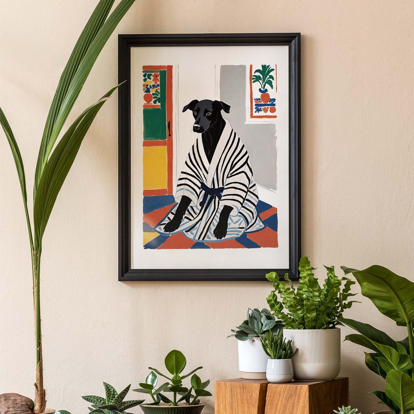 Whimsical Dog Poster Print