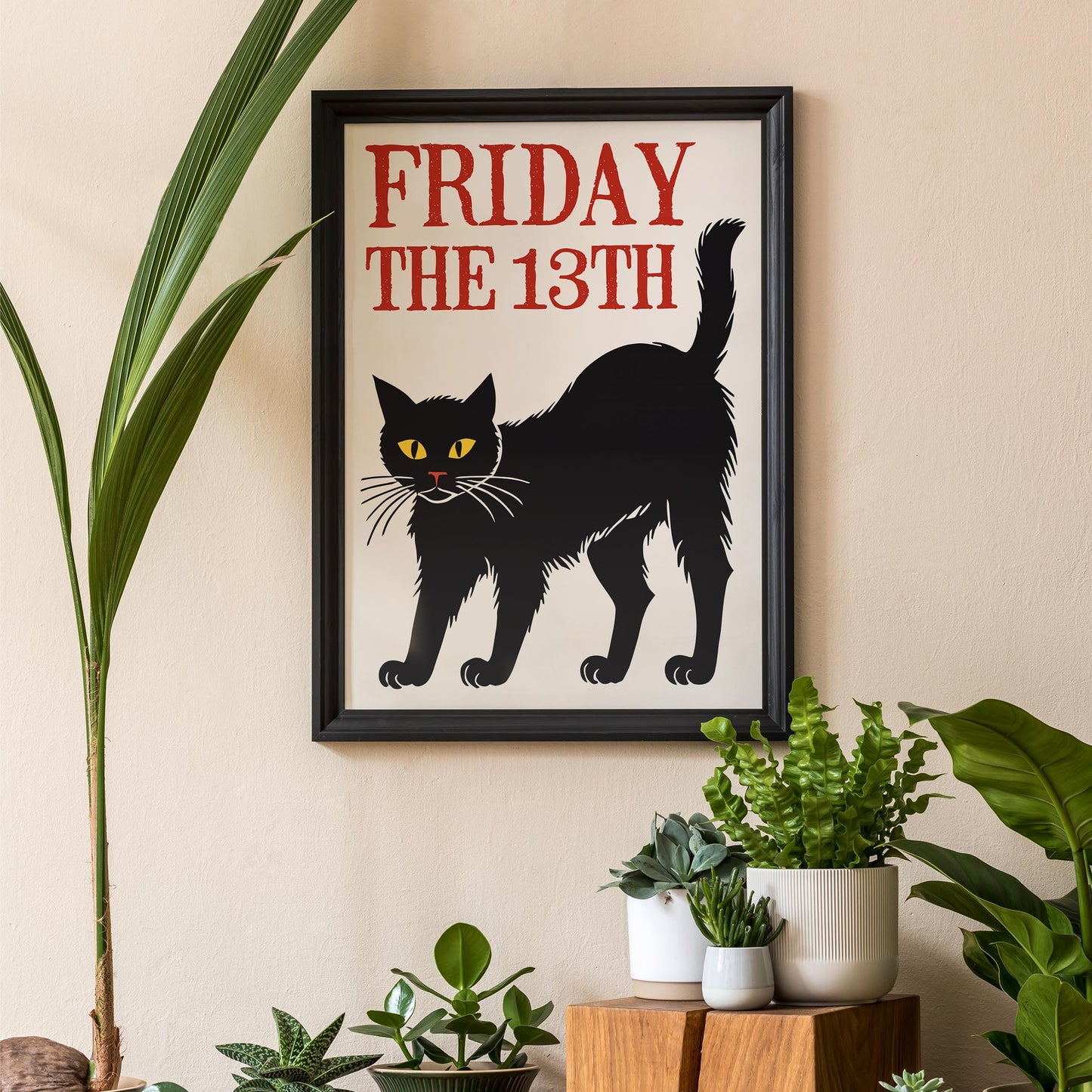Friday the 13th Black Cat Poster Print