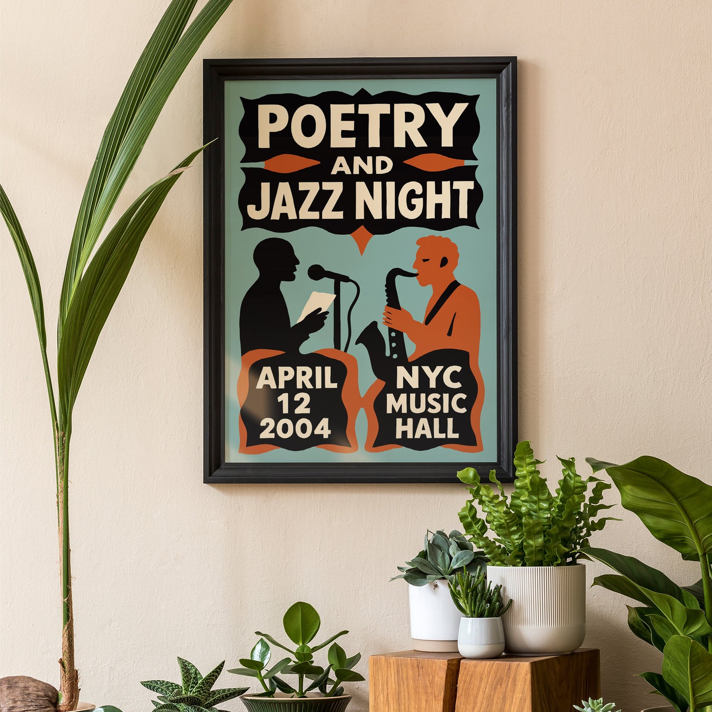Poetry and Jazz Night Poster