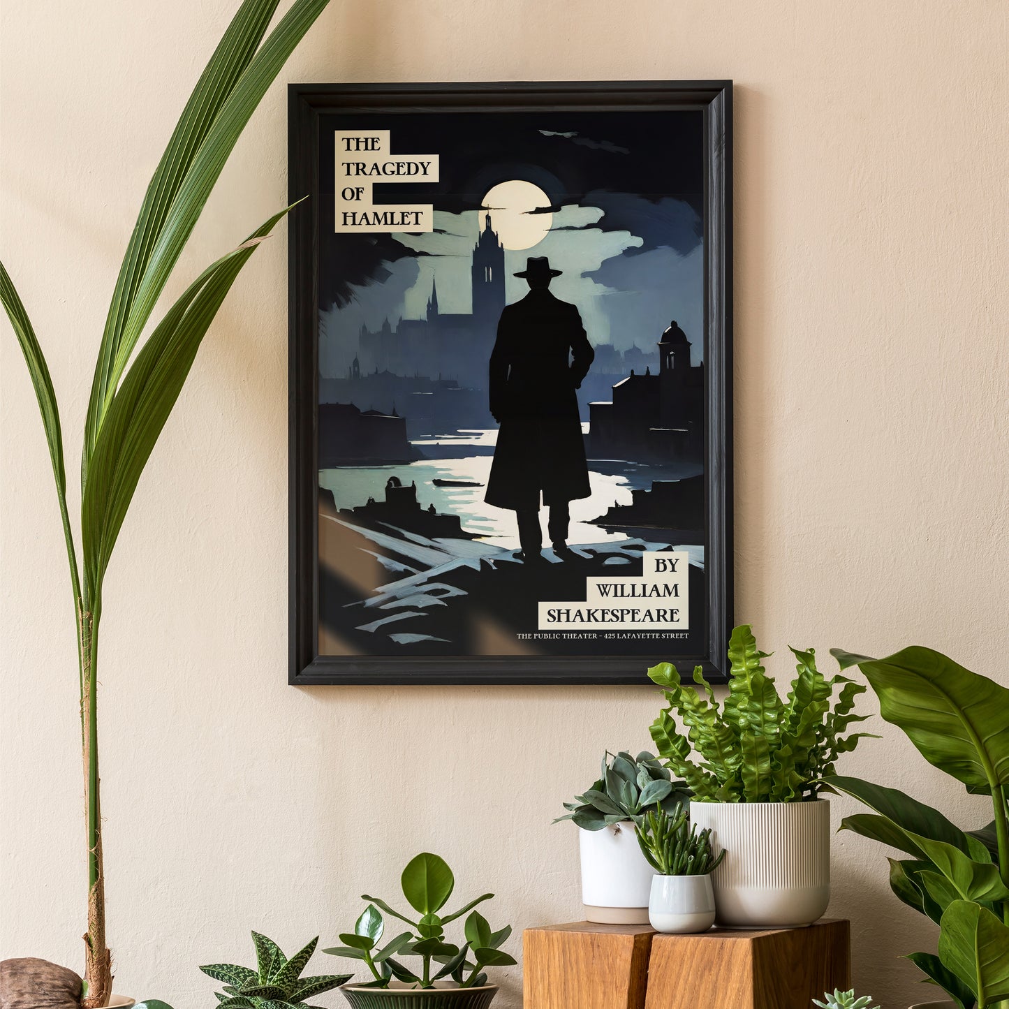 The Tragedy of Hamlet Retro Theater Poster