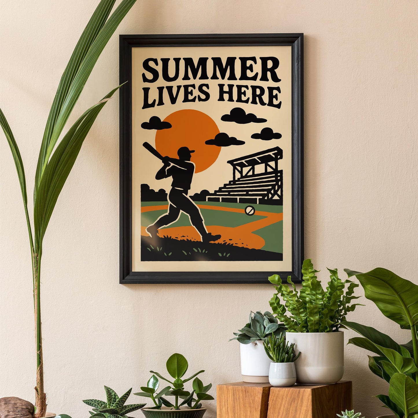 Baseball Summer Poster