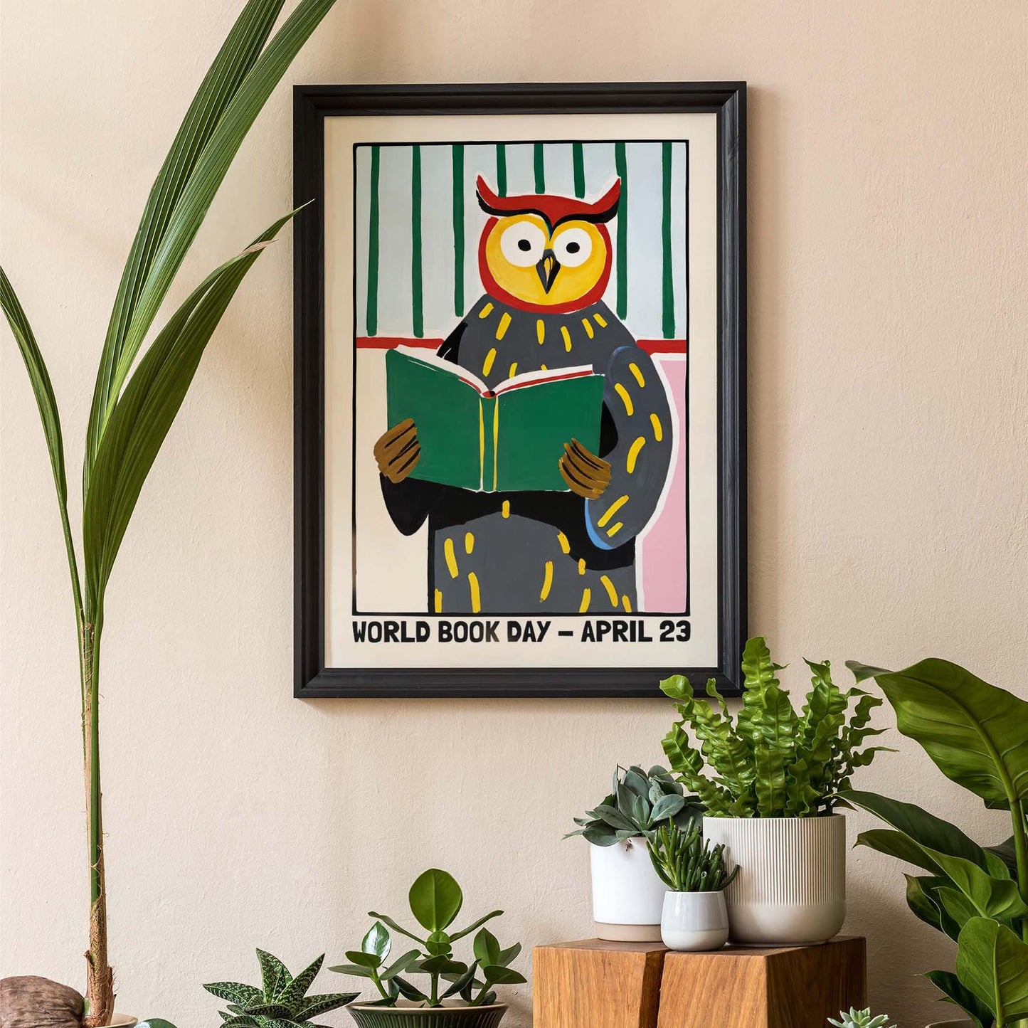 World Book Day Owl Poster Print