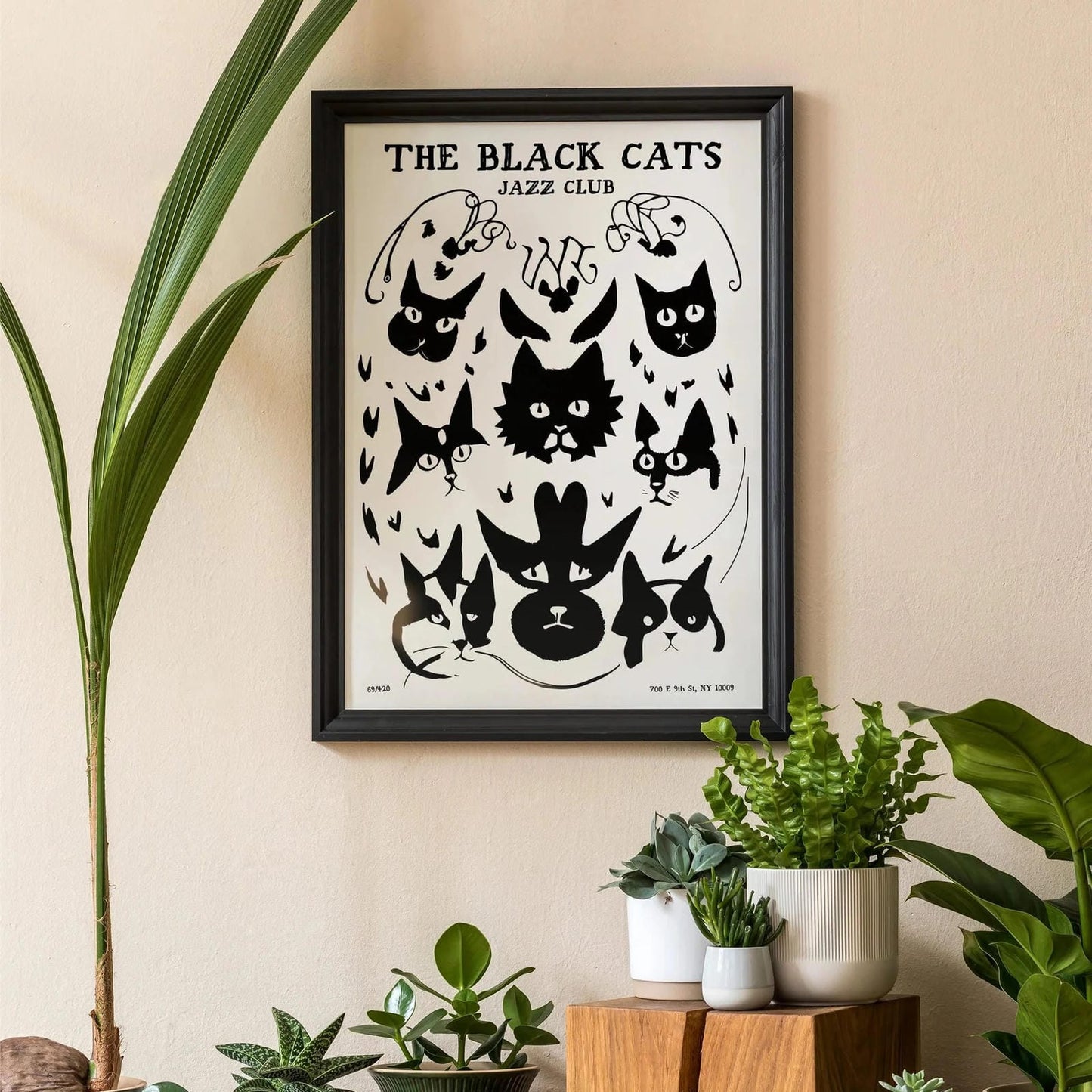 The Black Cats Jazz Club Poster