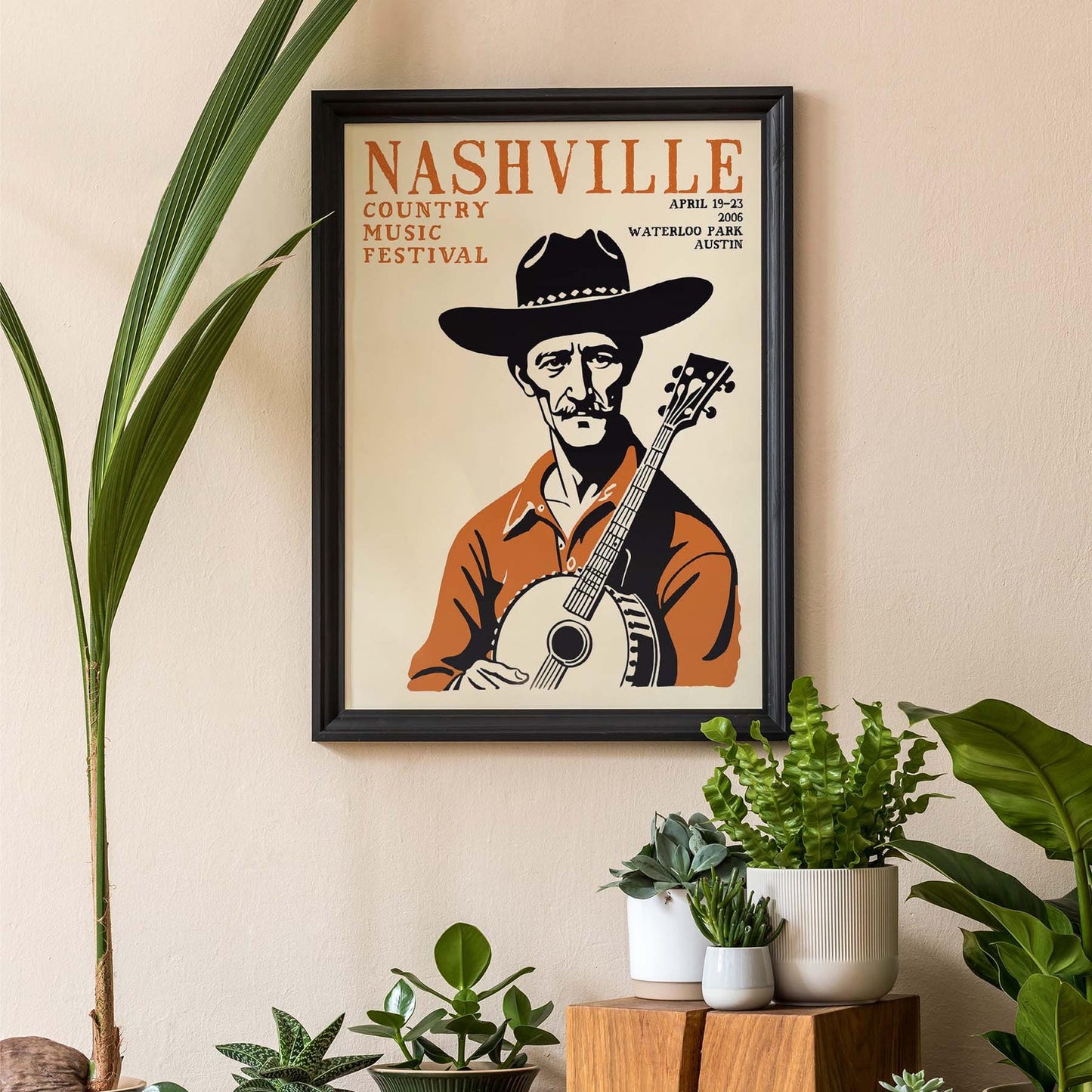 Nashville Country Music Poster Print