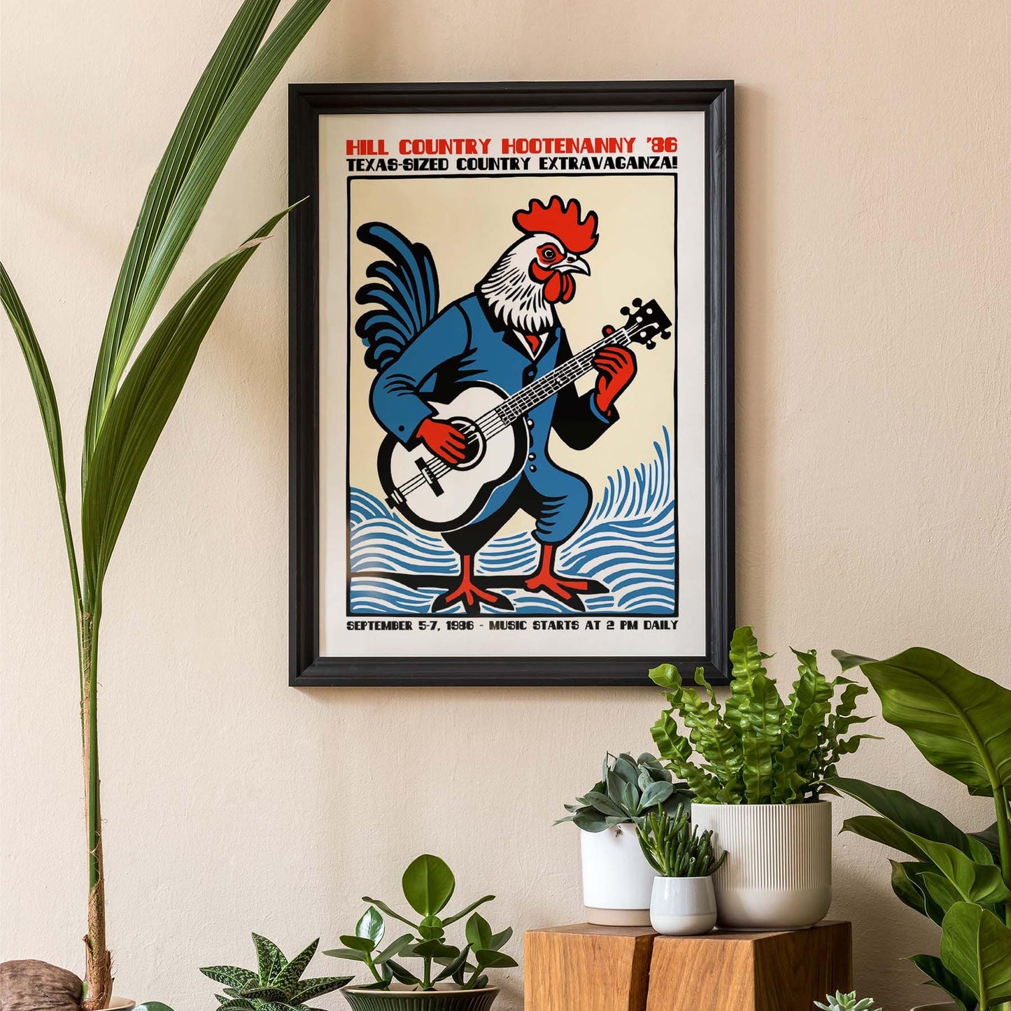 Texas Country Fest Poster 1986