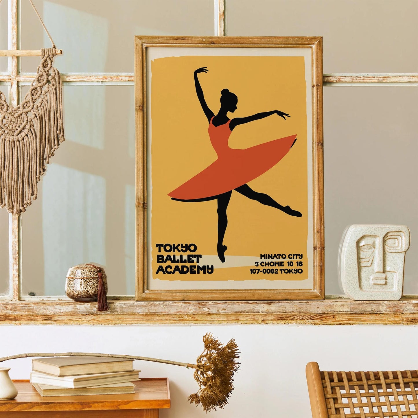 Tokyo Ballet Academy Retro Poster