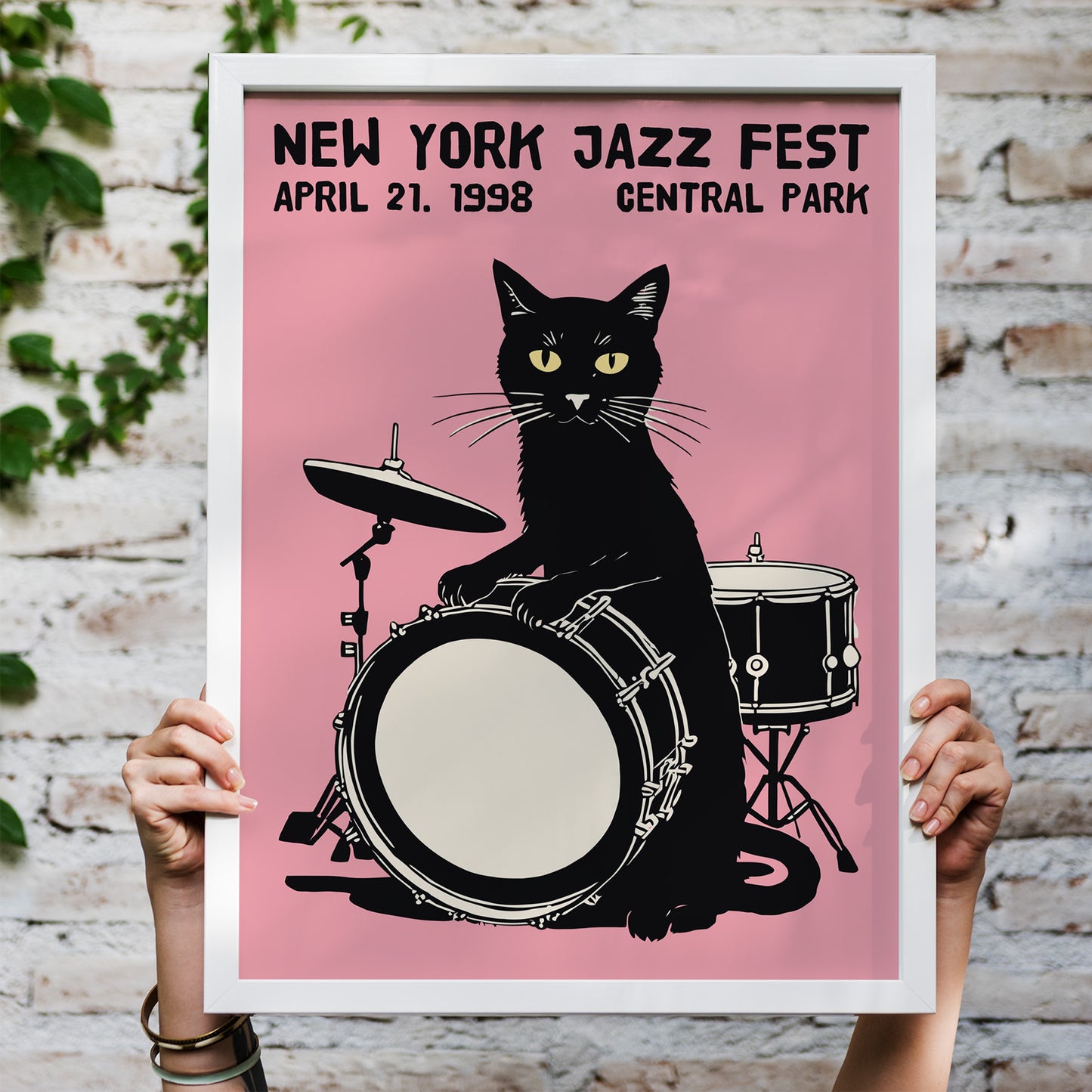 New York Jazz Fest 1998 Cat Poster